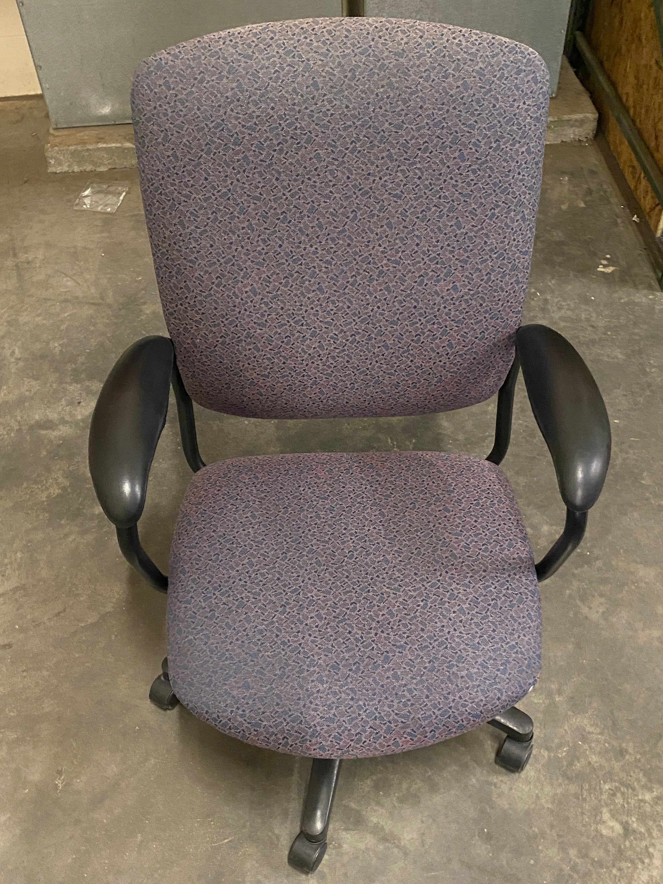 Hon Upholstered Purple Rolling Office Chair
