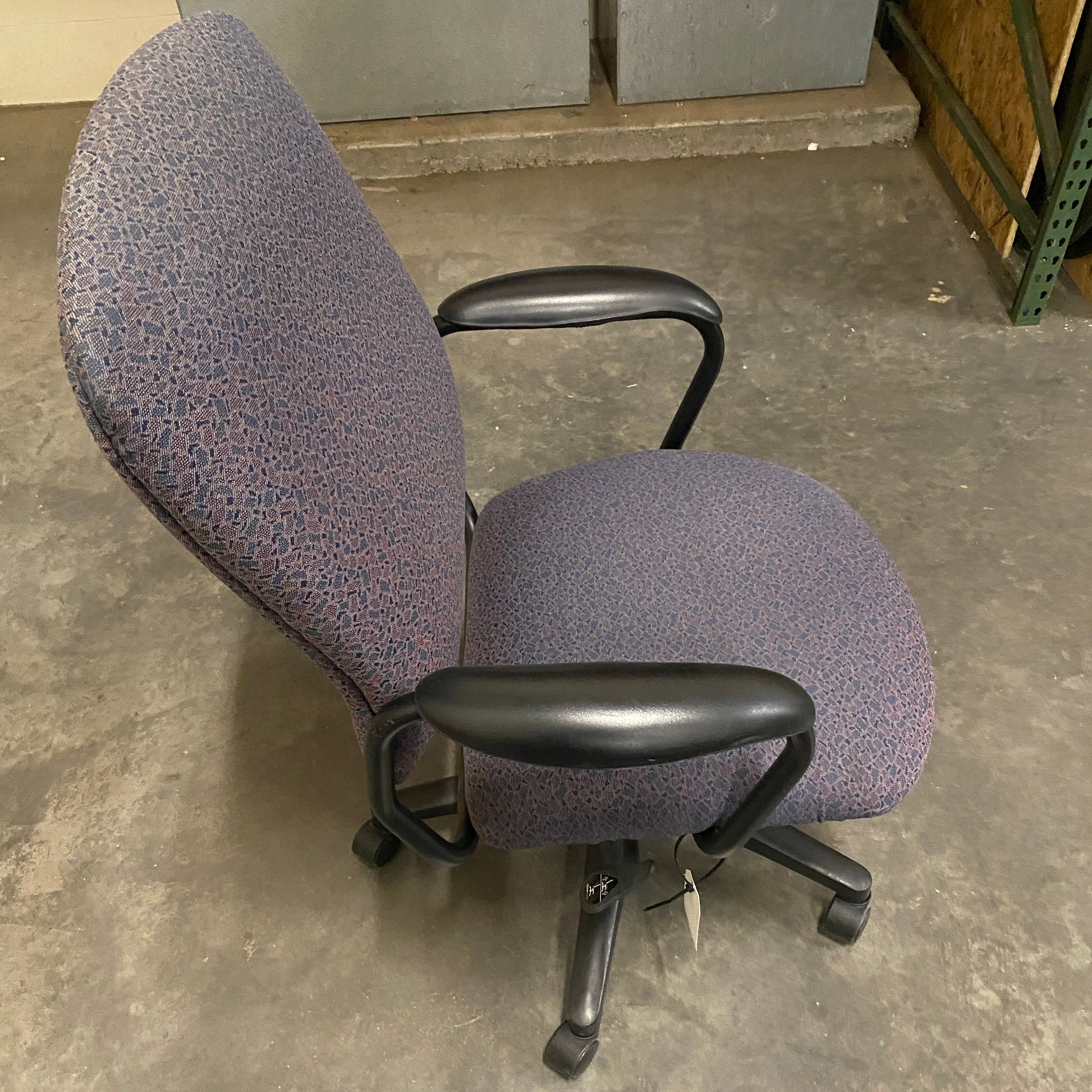 Hon Upholstered Purple Rolling Office Chair