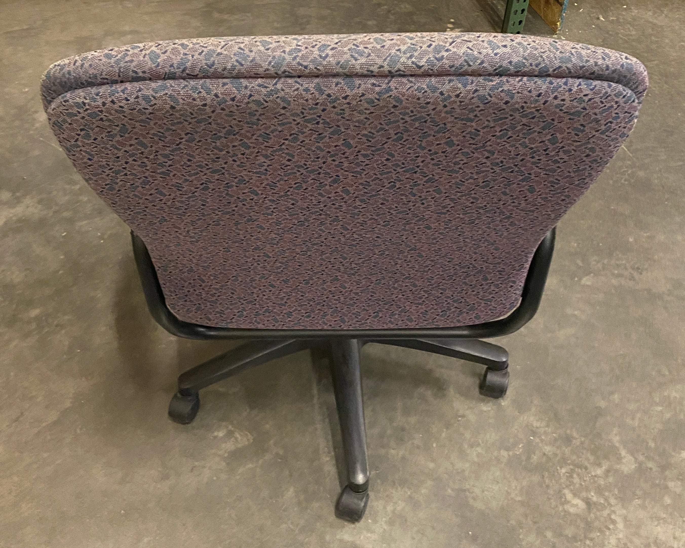 Hon Upholstered Purple Rolling Office Chair