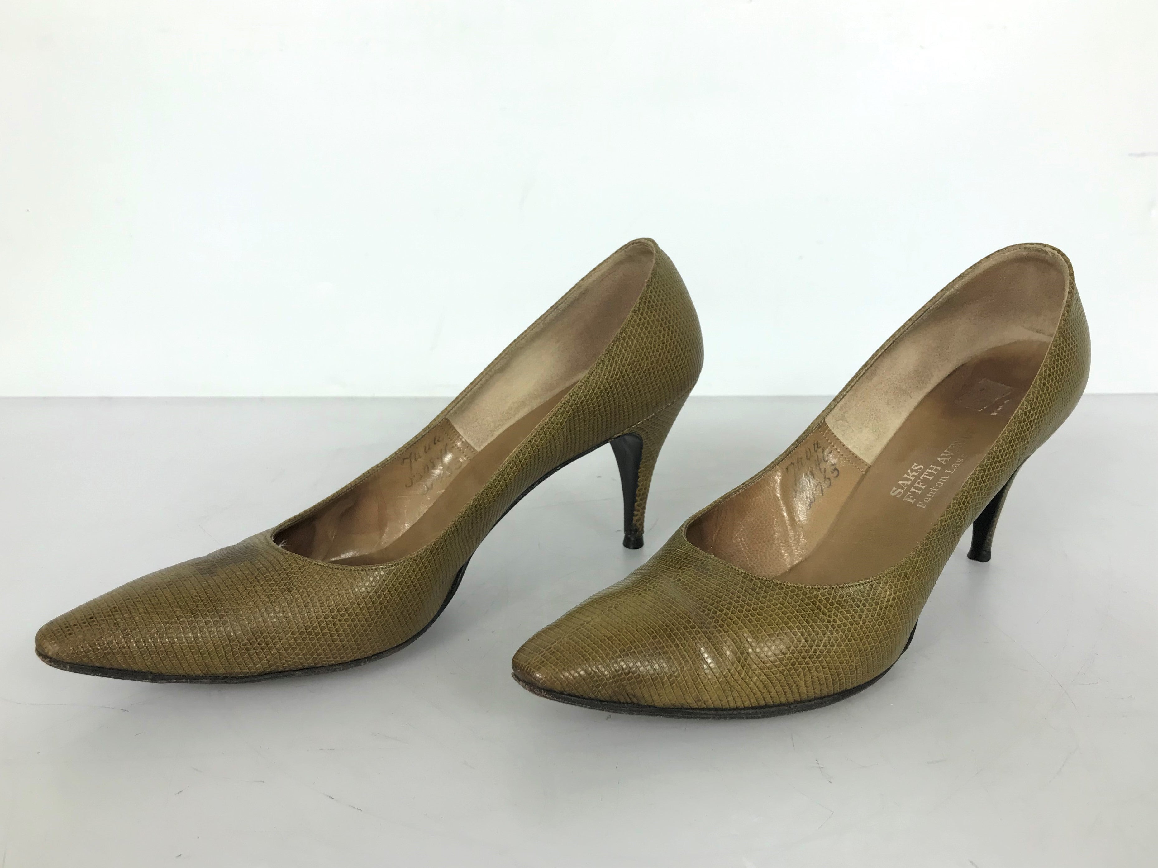 Saks Fifth Avenue Point-toe Leather Pumps