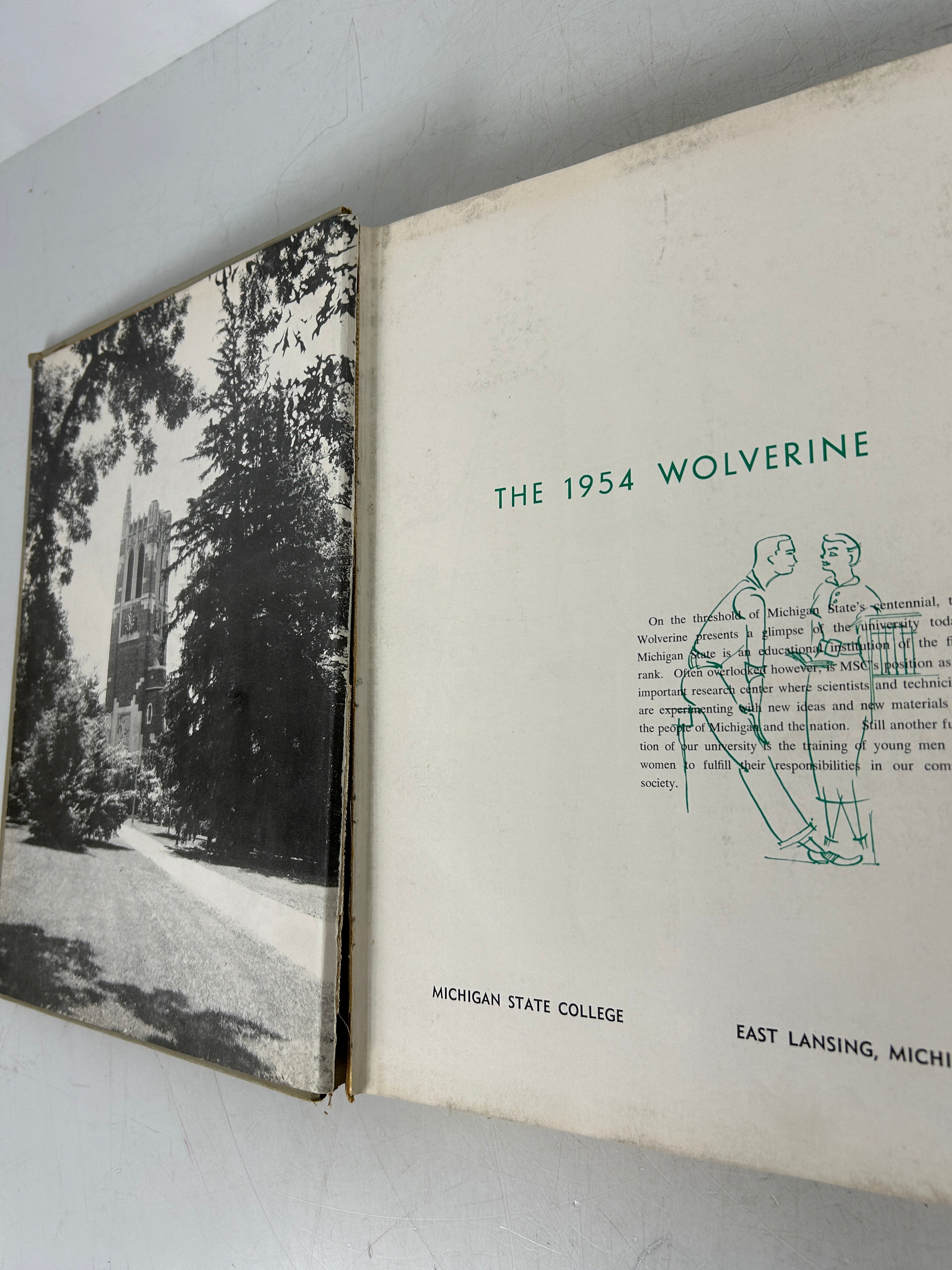 1954 Michigan State College Yearbook Wolverine