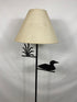 Floor Lamp with Duck Metalwork Decor