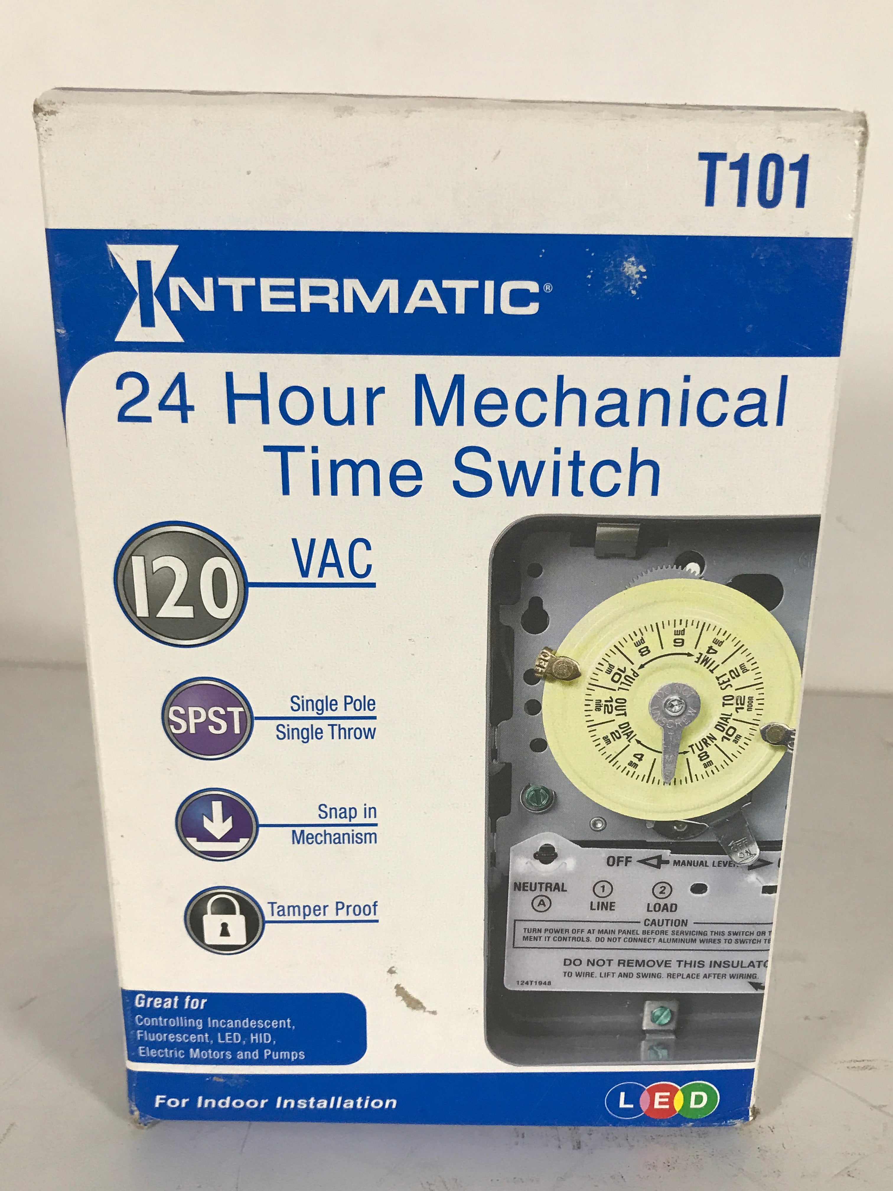 Intermatic T101 24 Hour Mechanical Time Switch