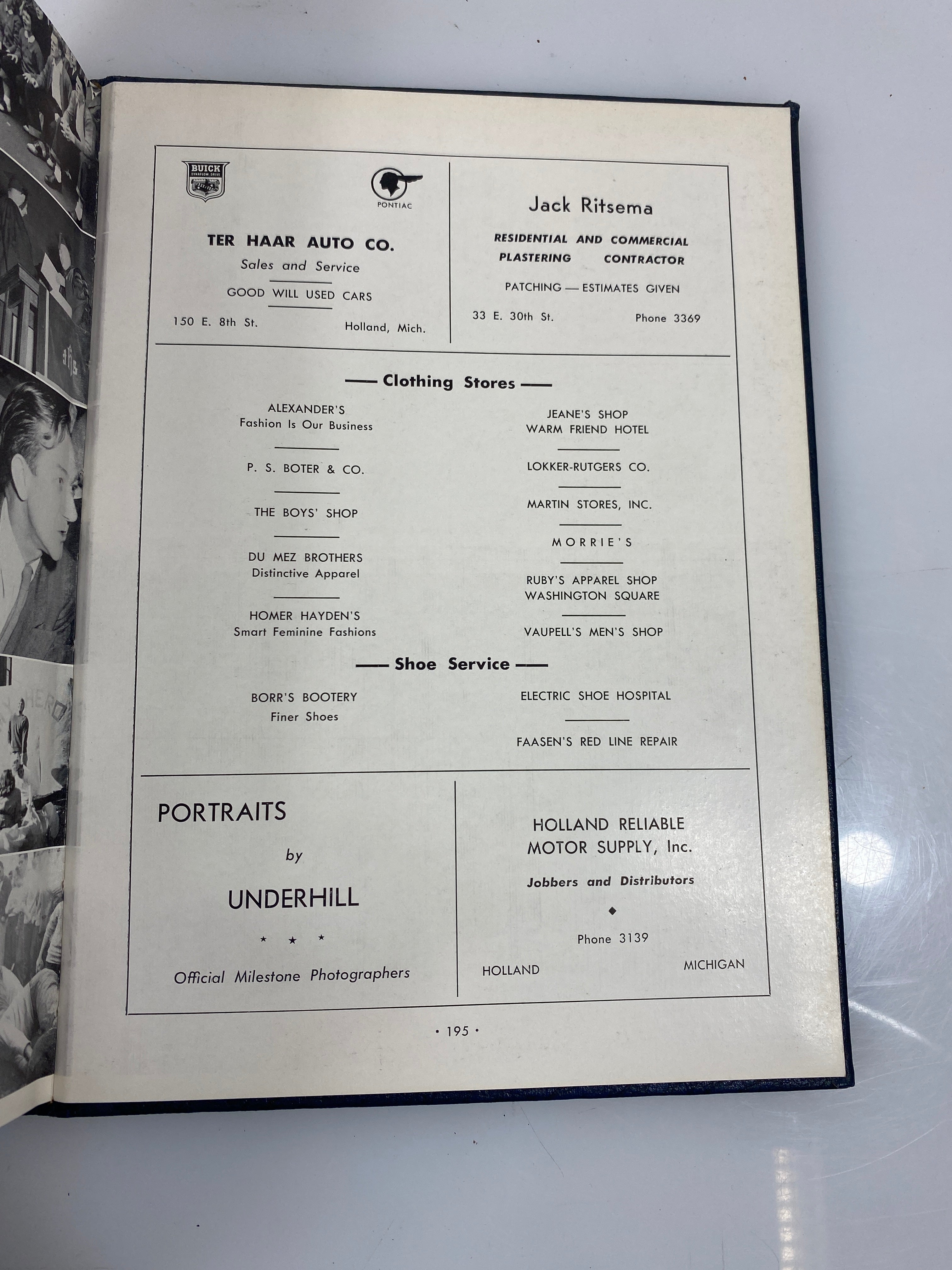 1950  "Milestone" Hope College Yearbook Holland Michigan HC