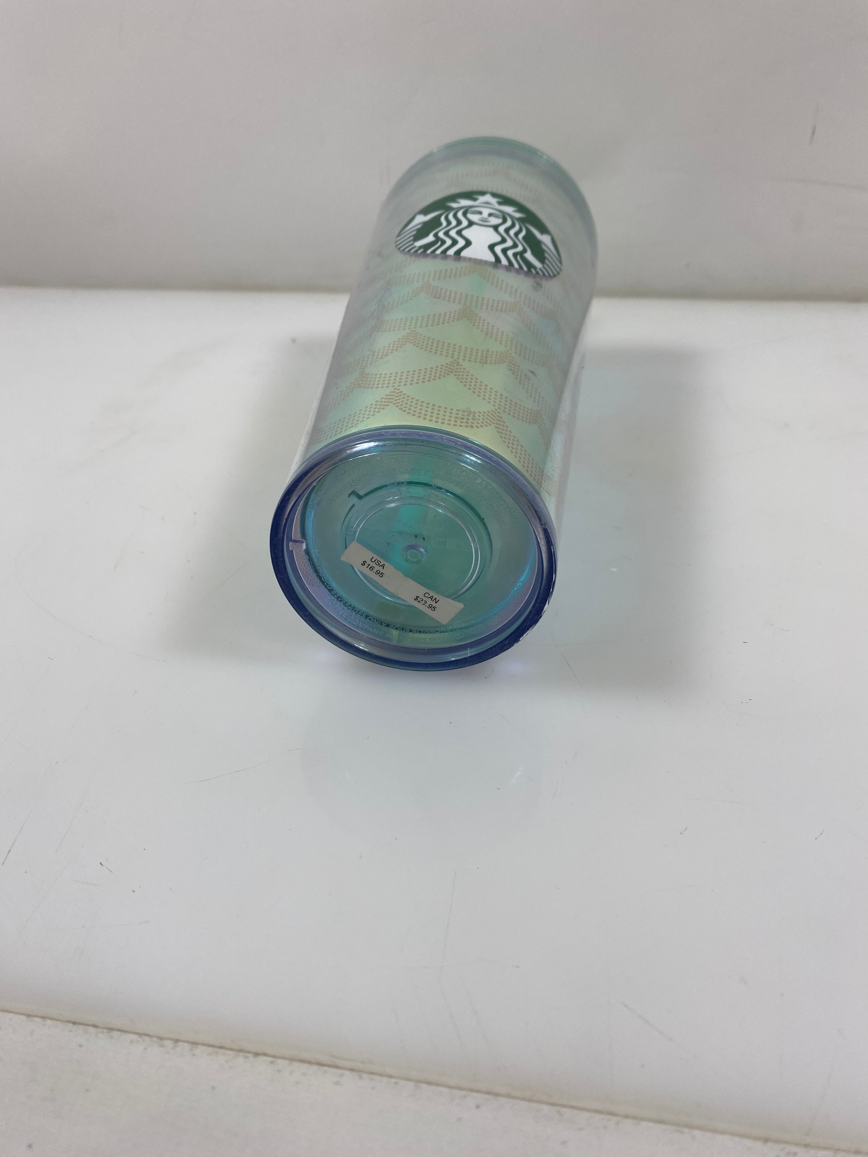 Starbucks Green Iridescent Mermaid Tumbler 24 oz
