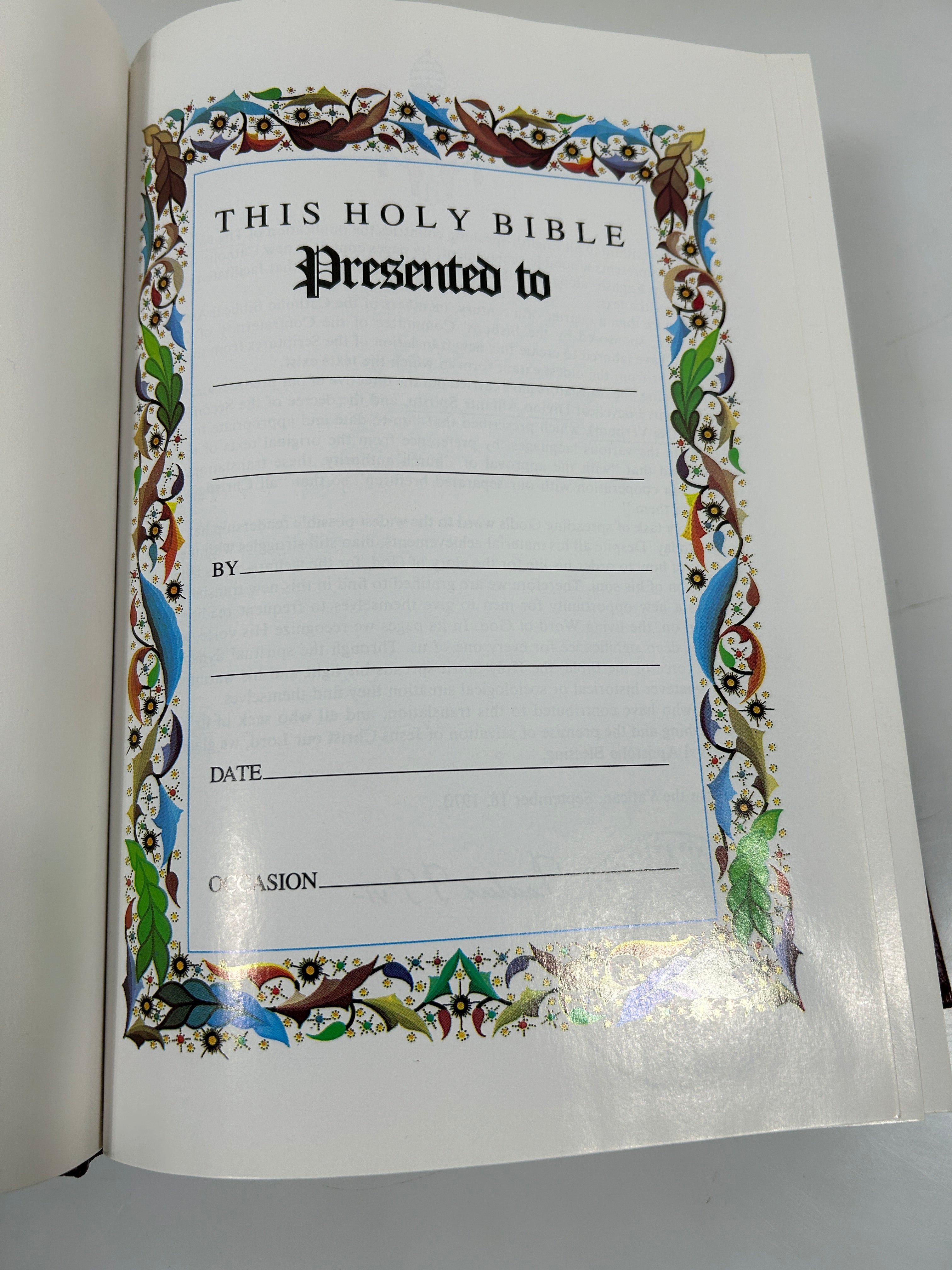 The New American Bible Fireside Bible Publishers 2003-04 Ed HC