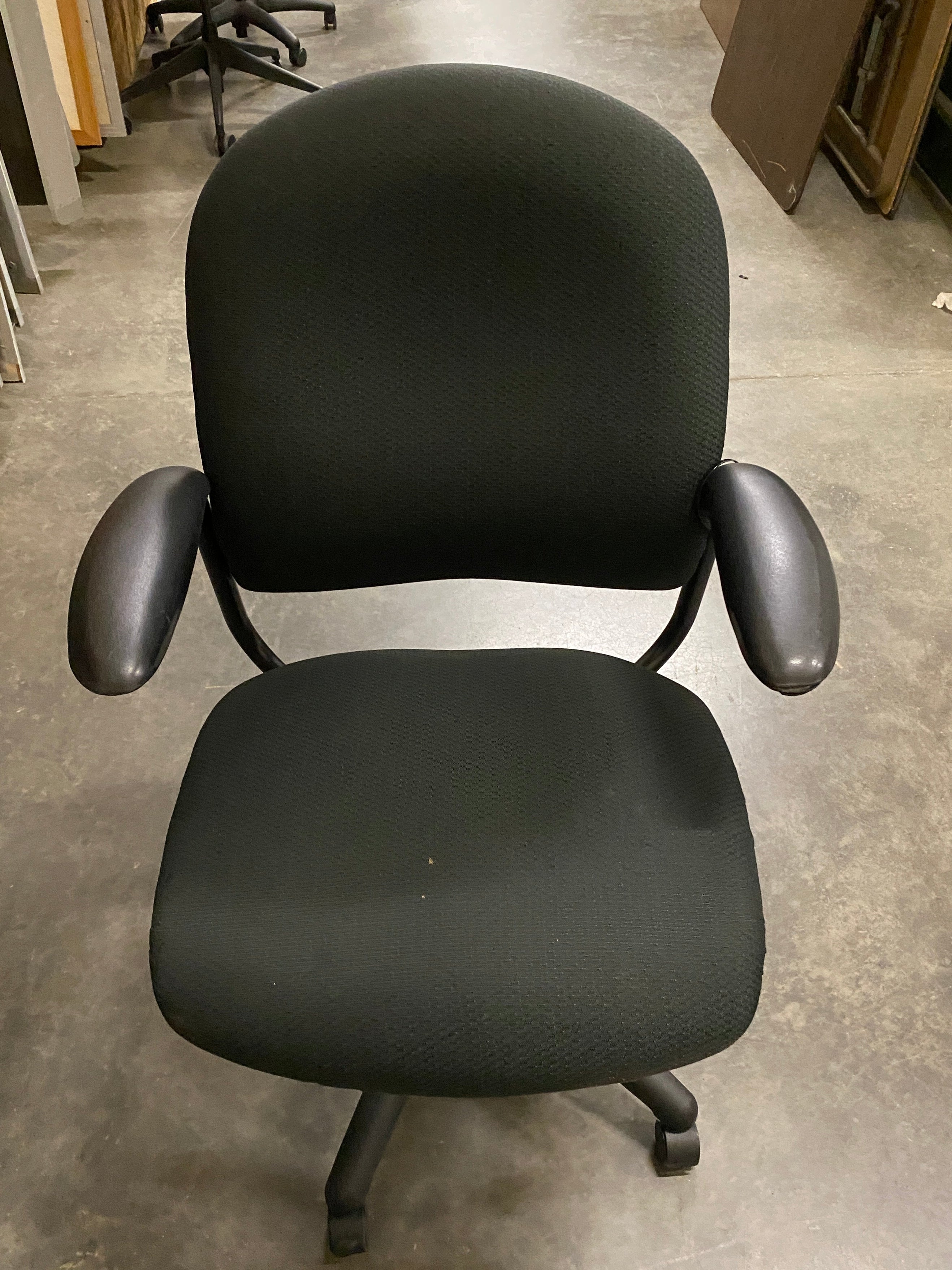 HON #CCU1VC Black Cushioned Office Chair