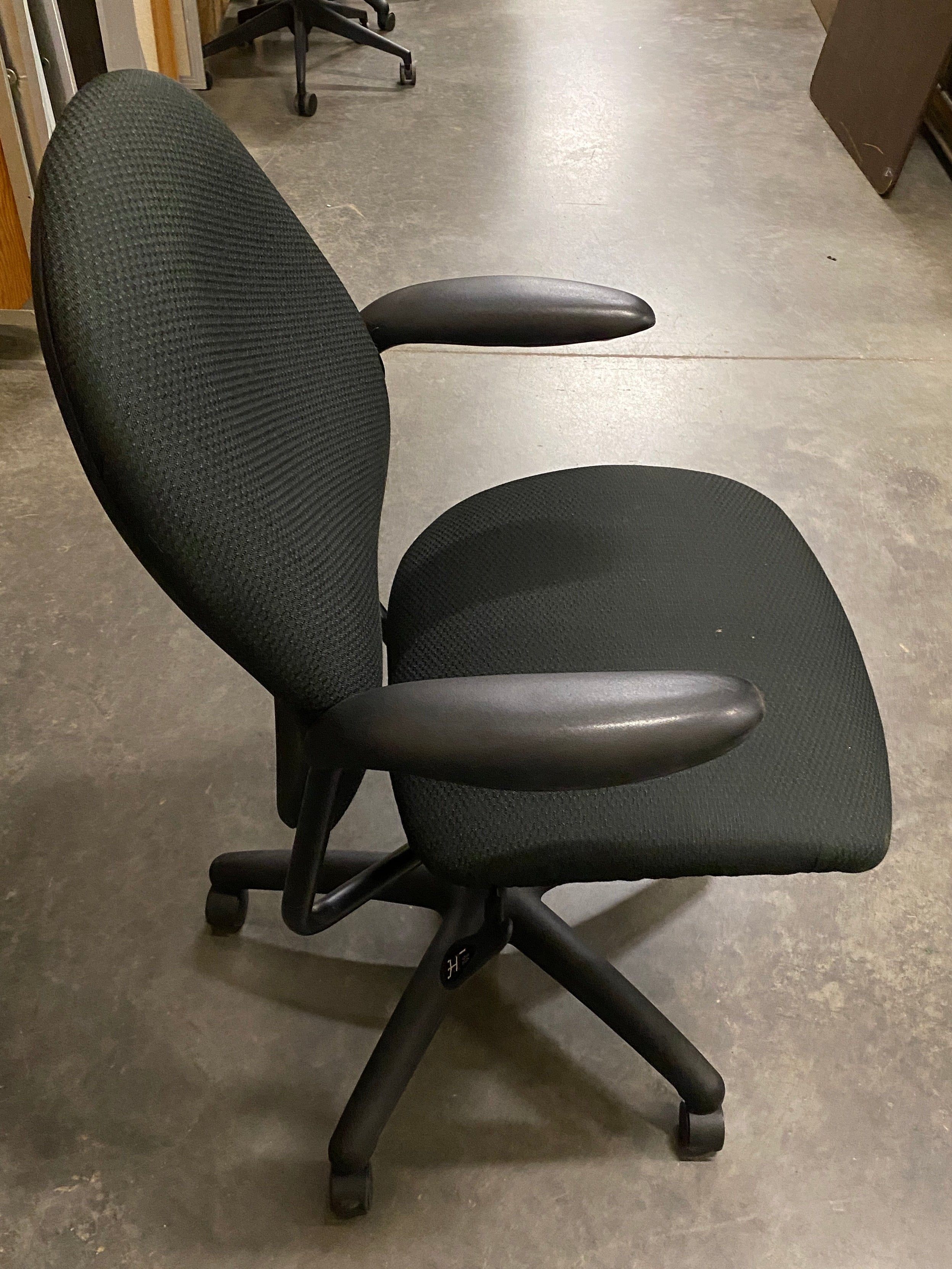 HON #CCU1VC Black Cushioned Office Chair