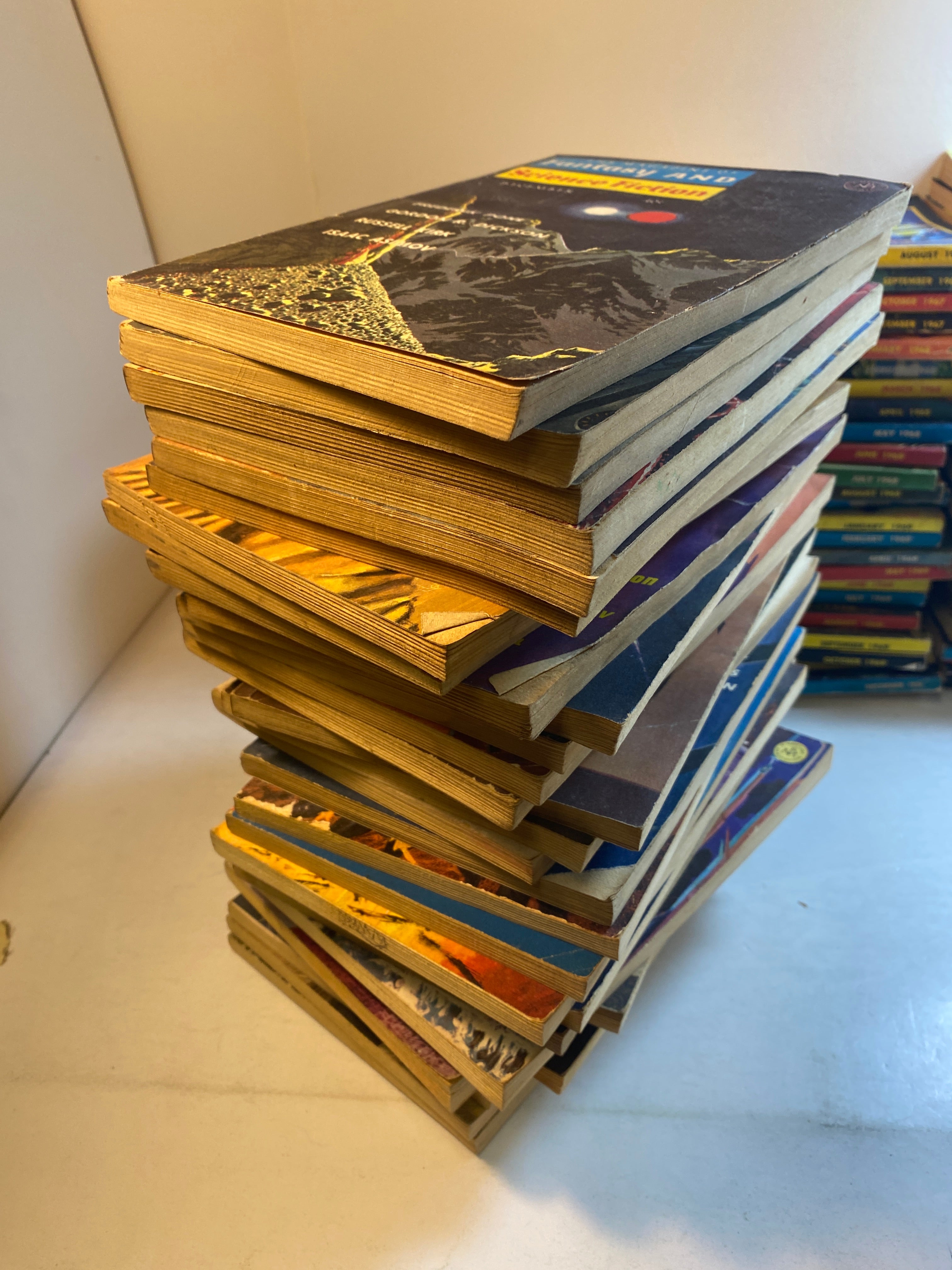 Lot of 80+ Fantasy and Science Fiction Magazines 1962-1972