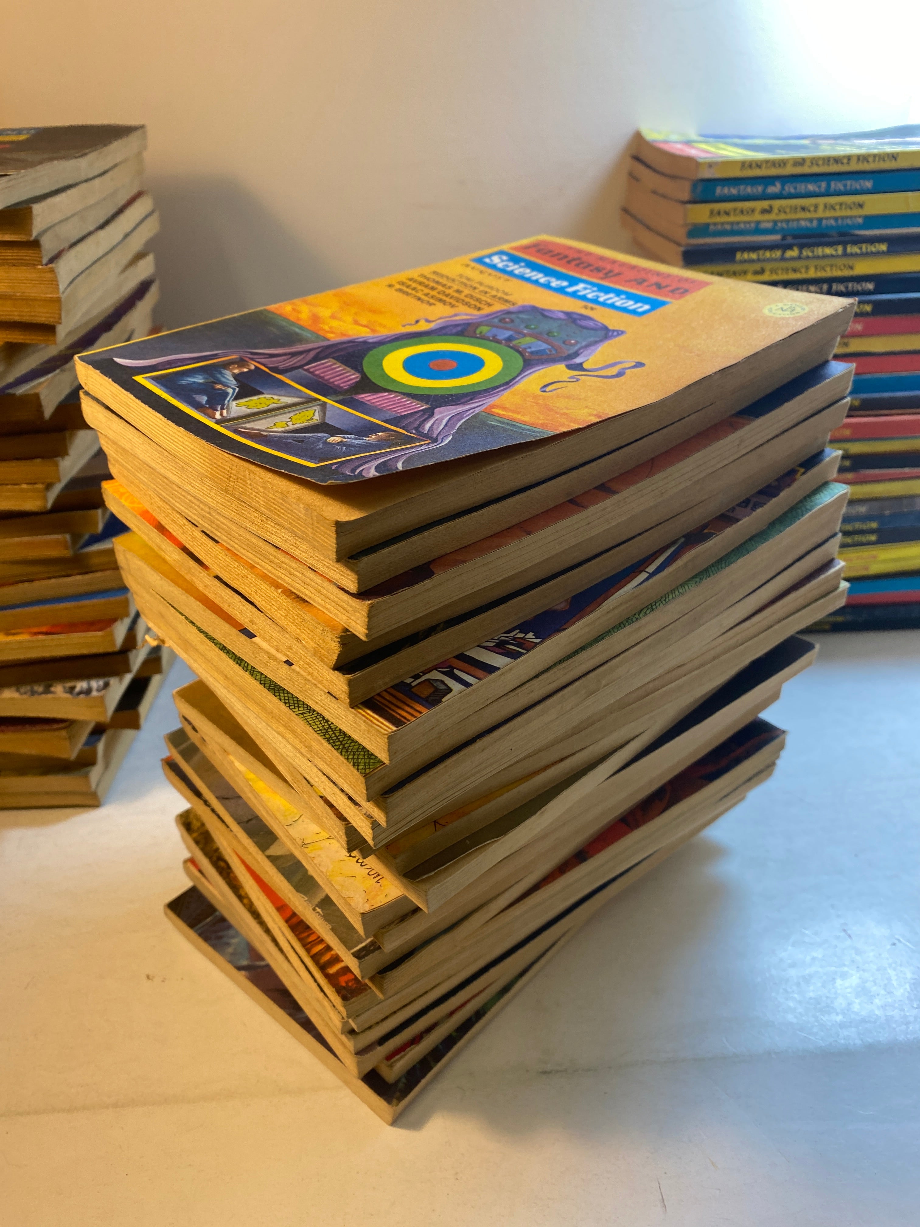 Lot of 80+ Fantasy and Science Fiction Magazines 1962-1972