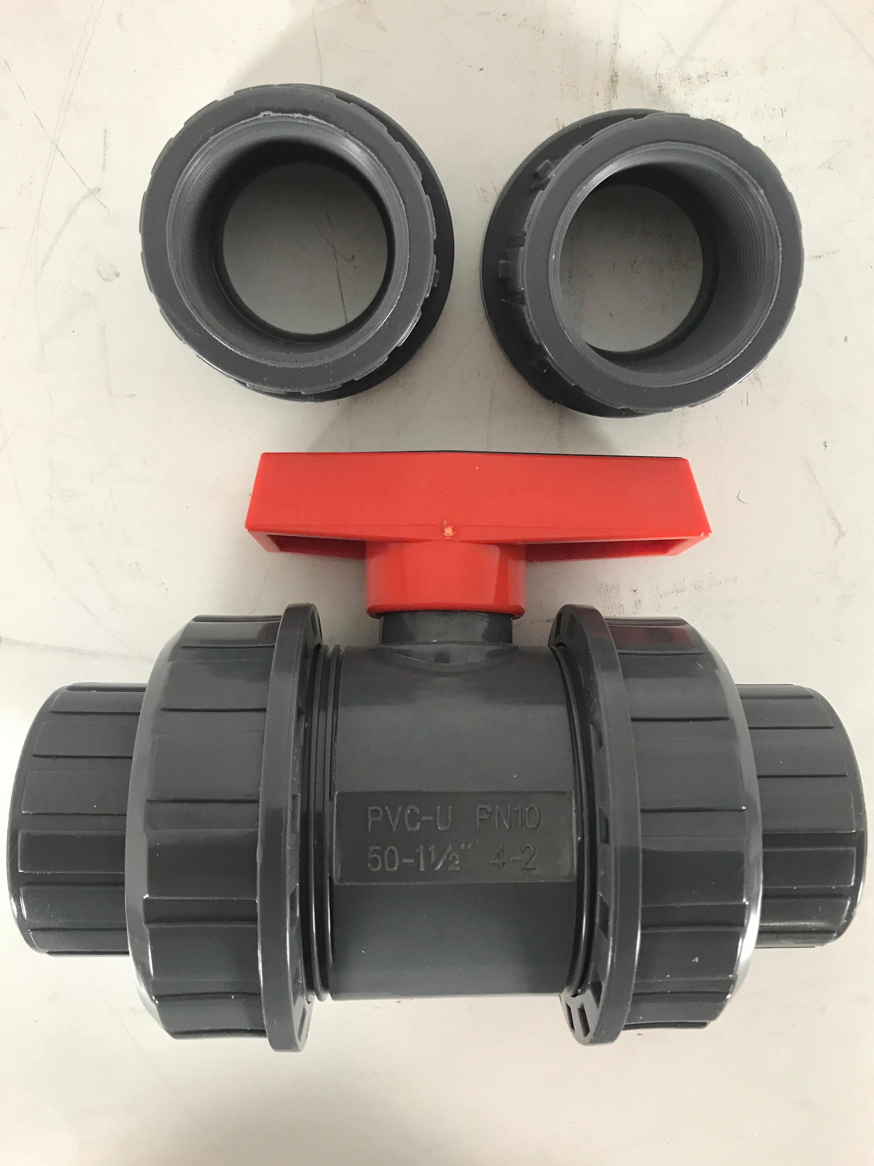 Red Flag PVC True Union Ball Valve