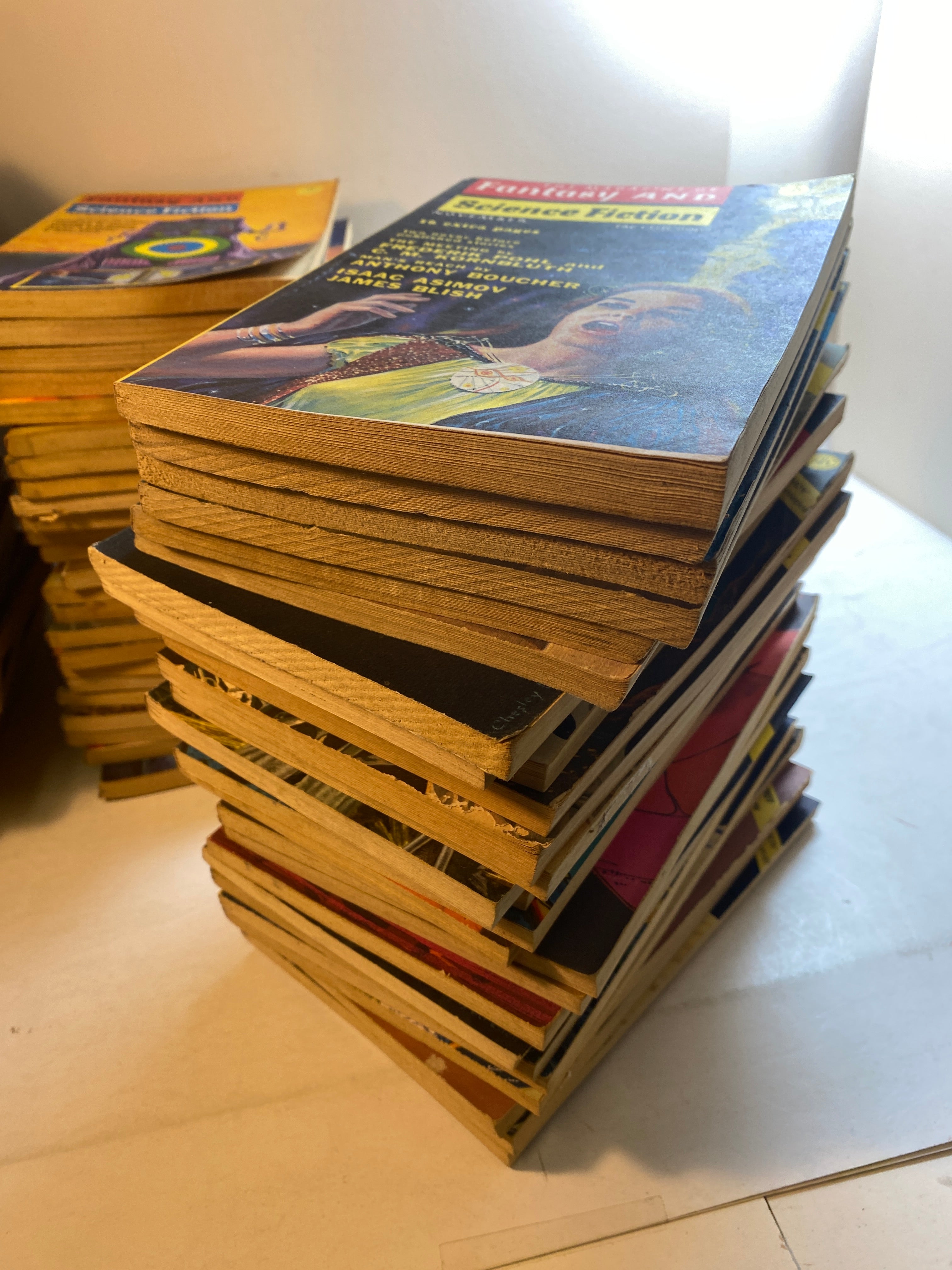 Lot of 80+ Fantasy and Science Fiction Magazines 1962-1972
