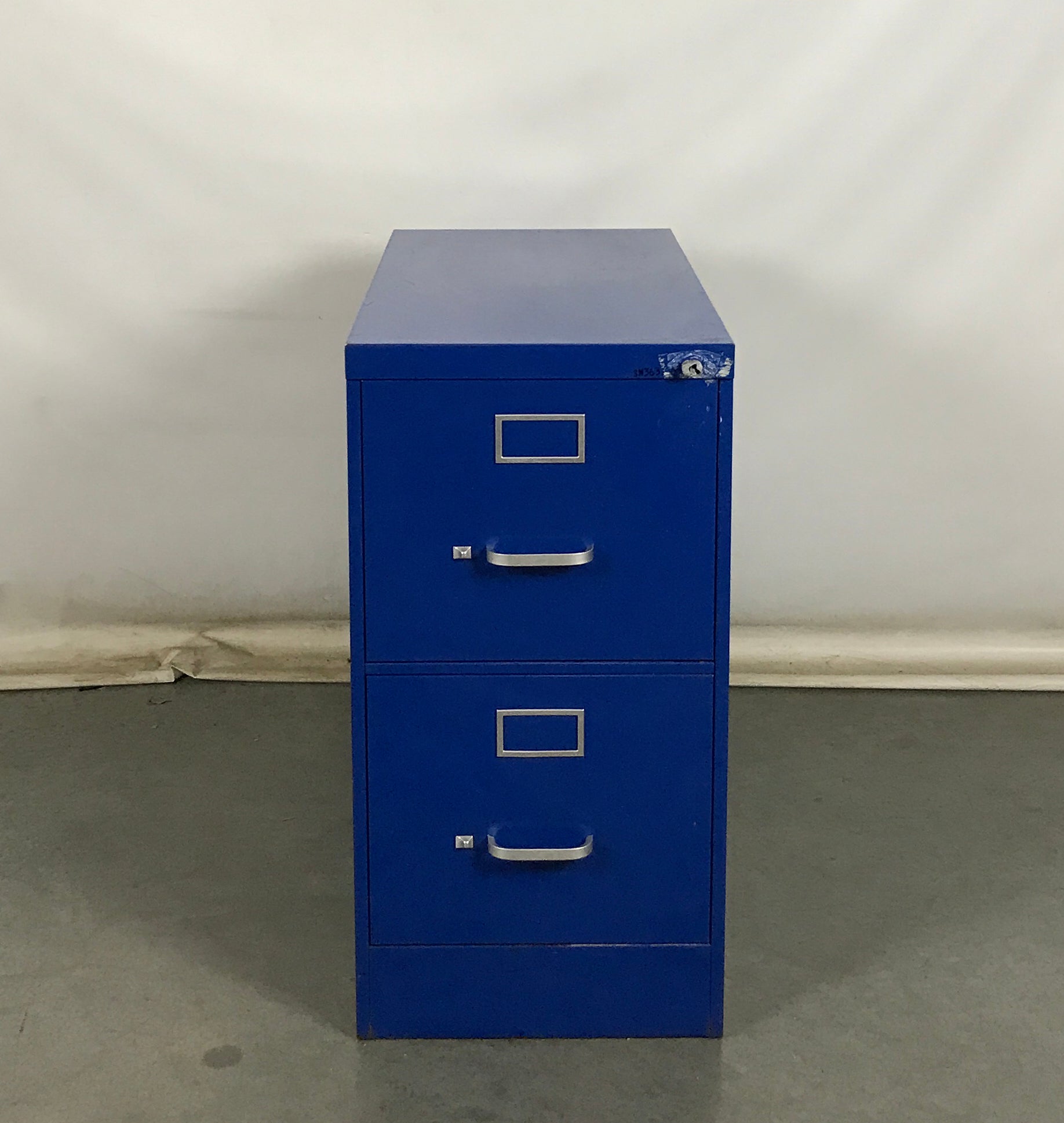 Steelcase Blue 2 Drawer File Cabinet