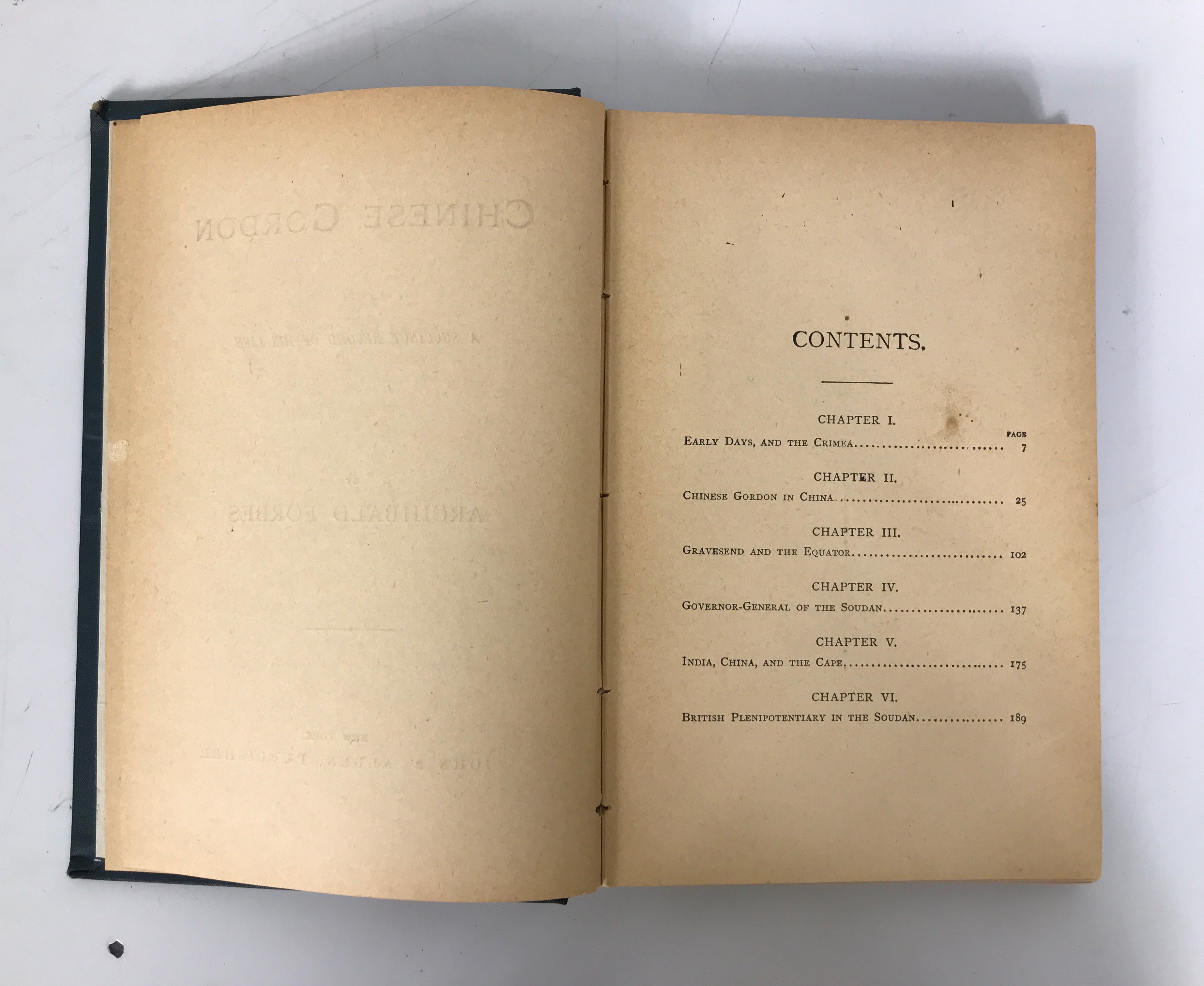 Chinese Gordon Archibald Forbes 1884 1st American Edition Antique HC