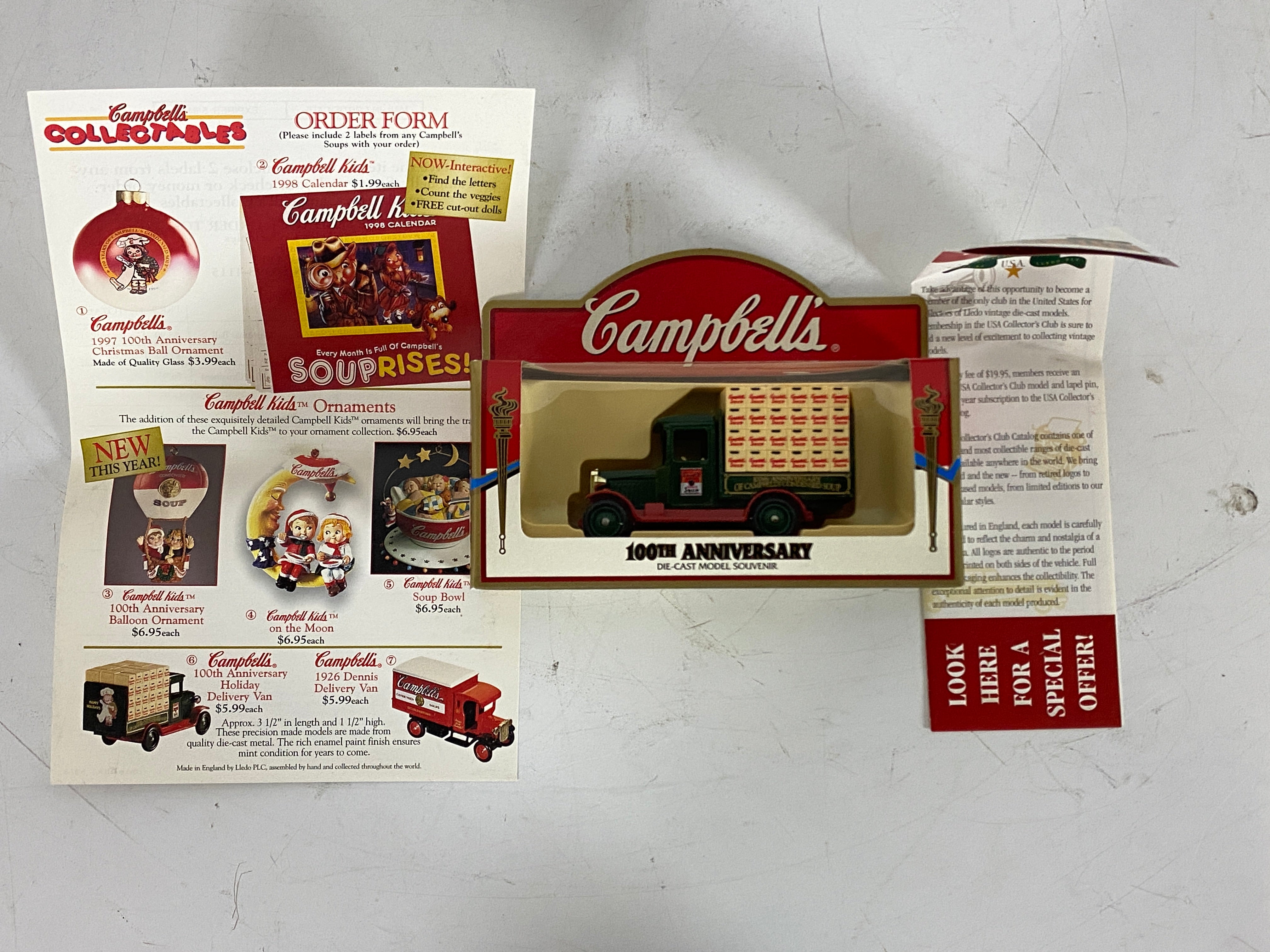 Campbell's Collectables 100th Anniversary Die-Cast Model Souvenir