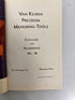 Van Keuren Co Precision Measuring Tools Catalog/Handbook 36 1955 HC