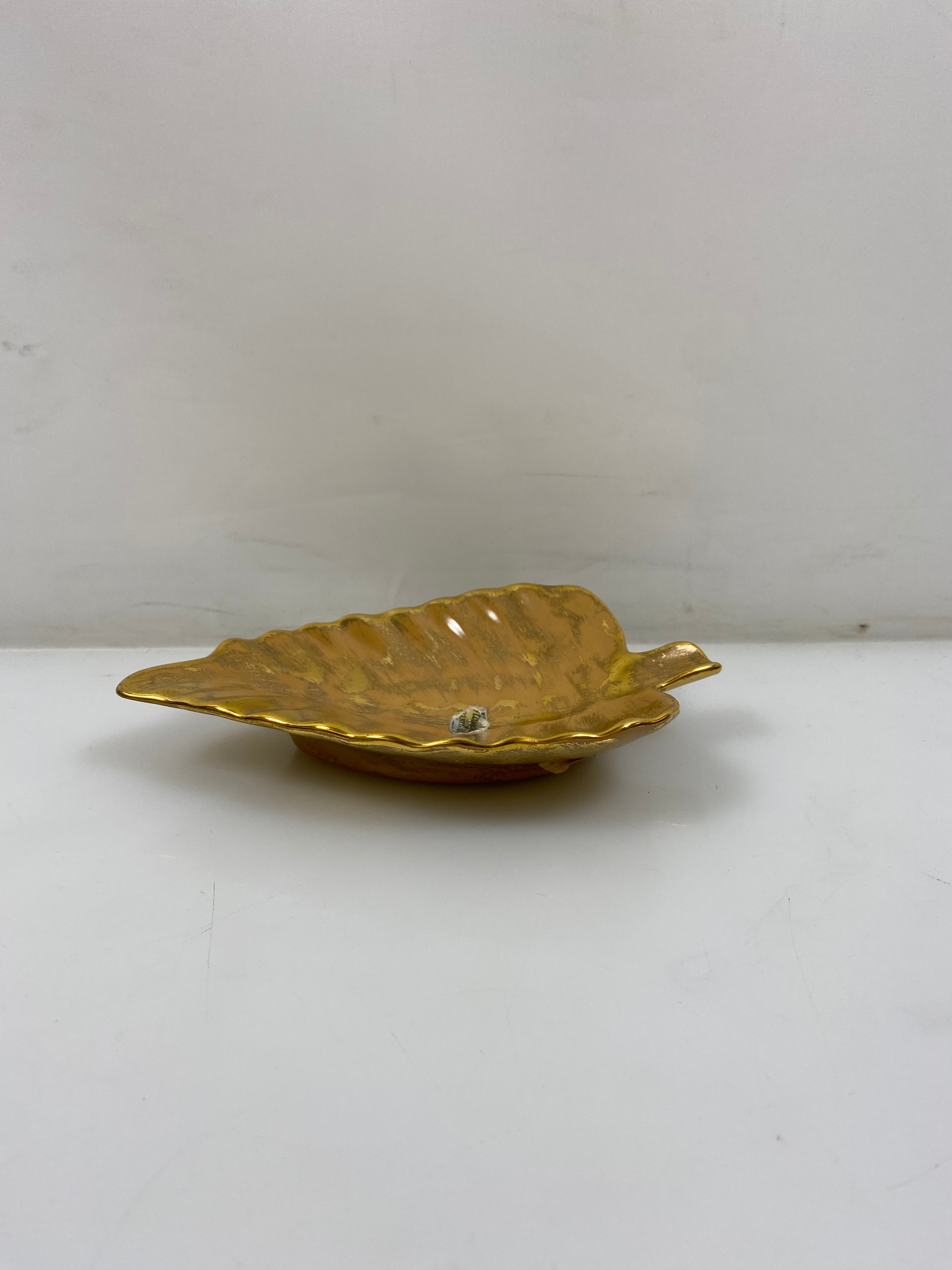 Vintage Stangl Pottery Leaf Shaped Dish