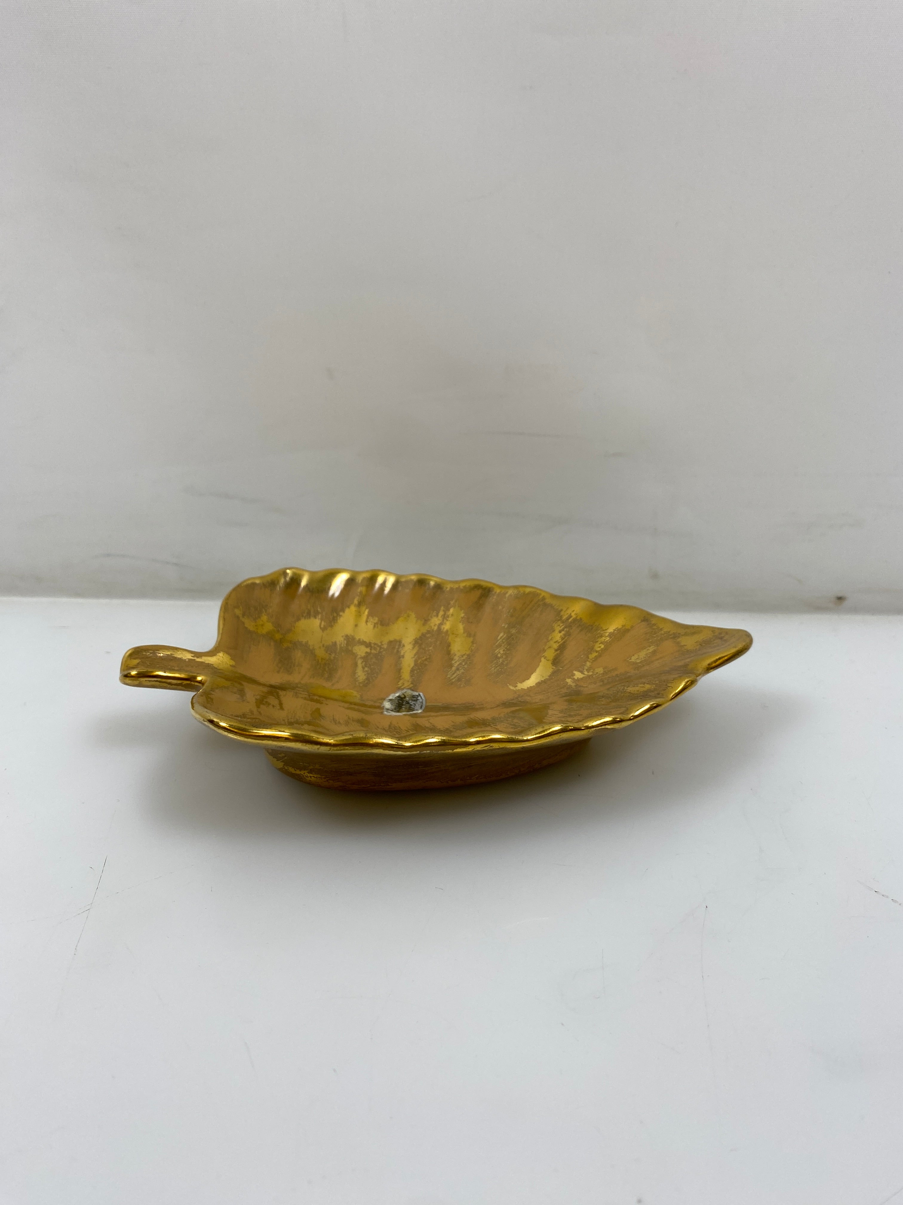 Vintage Stangl Pottery Leaf Shaped Dish