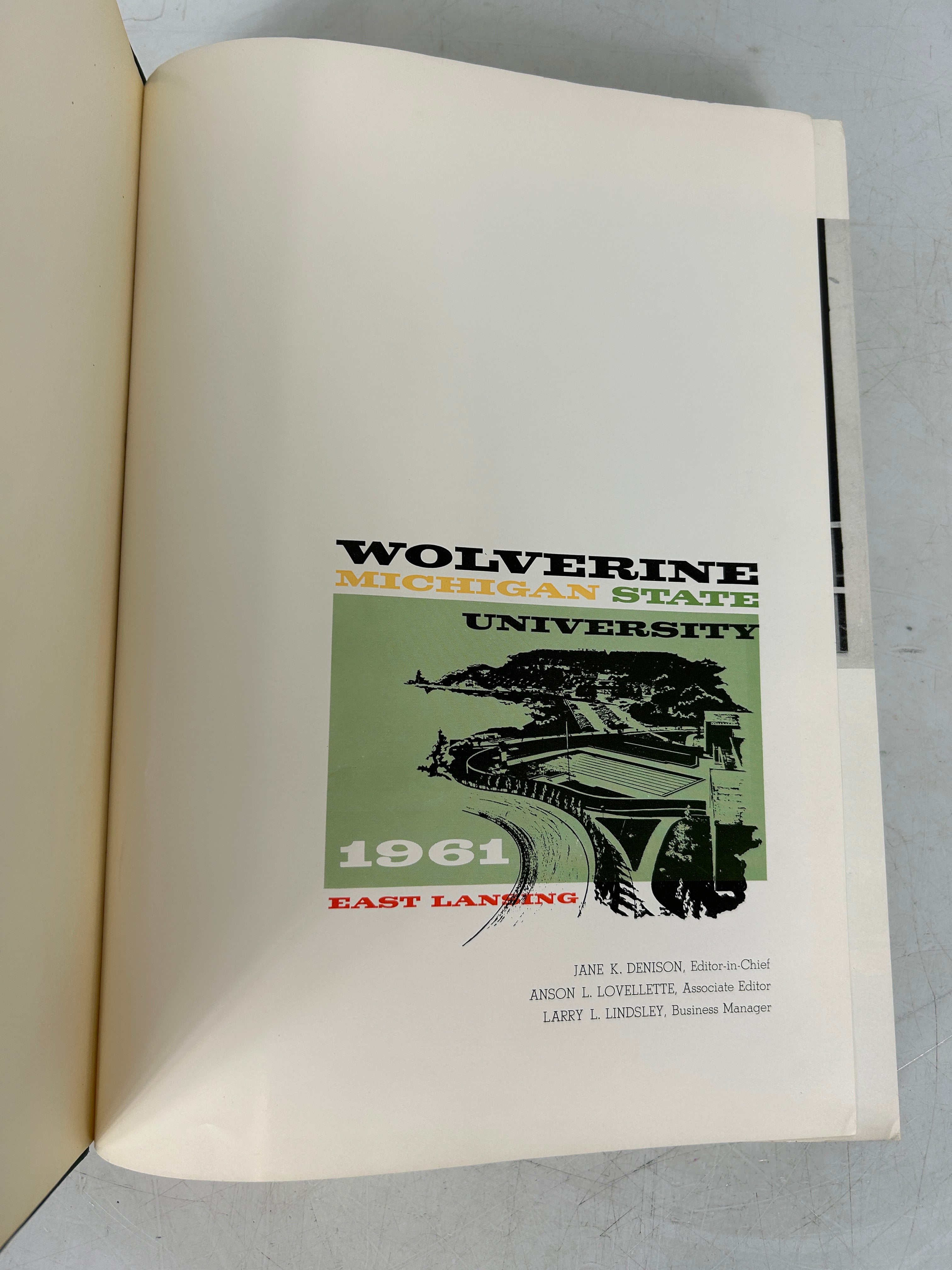 1961 Michigan State University Yearbook Wolverine