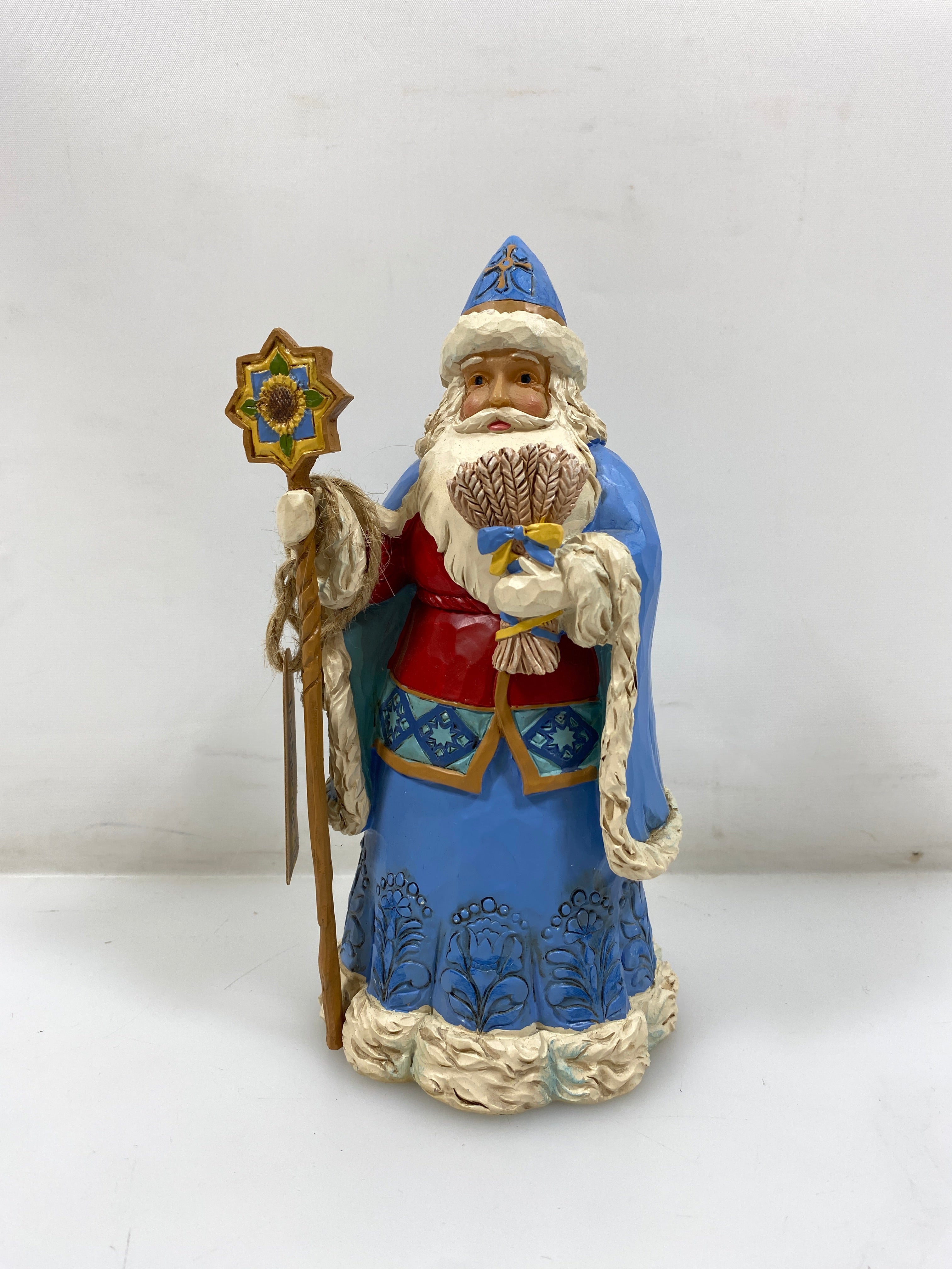 Jim Shore 'Ukrainian Christmas Wishes' Santa Figure