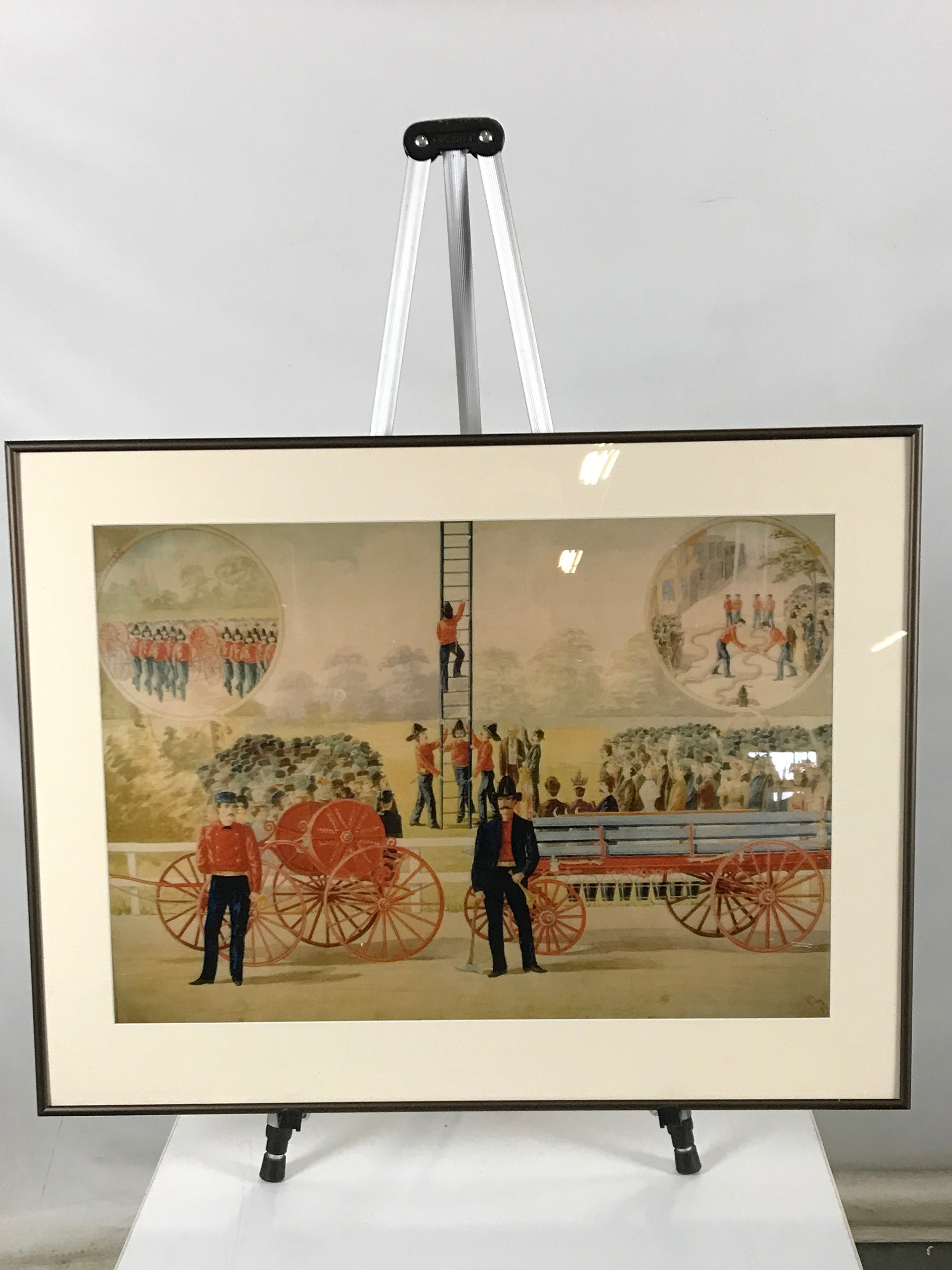 Framed Fireman Print