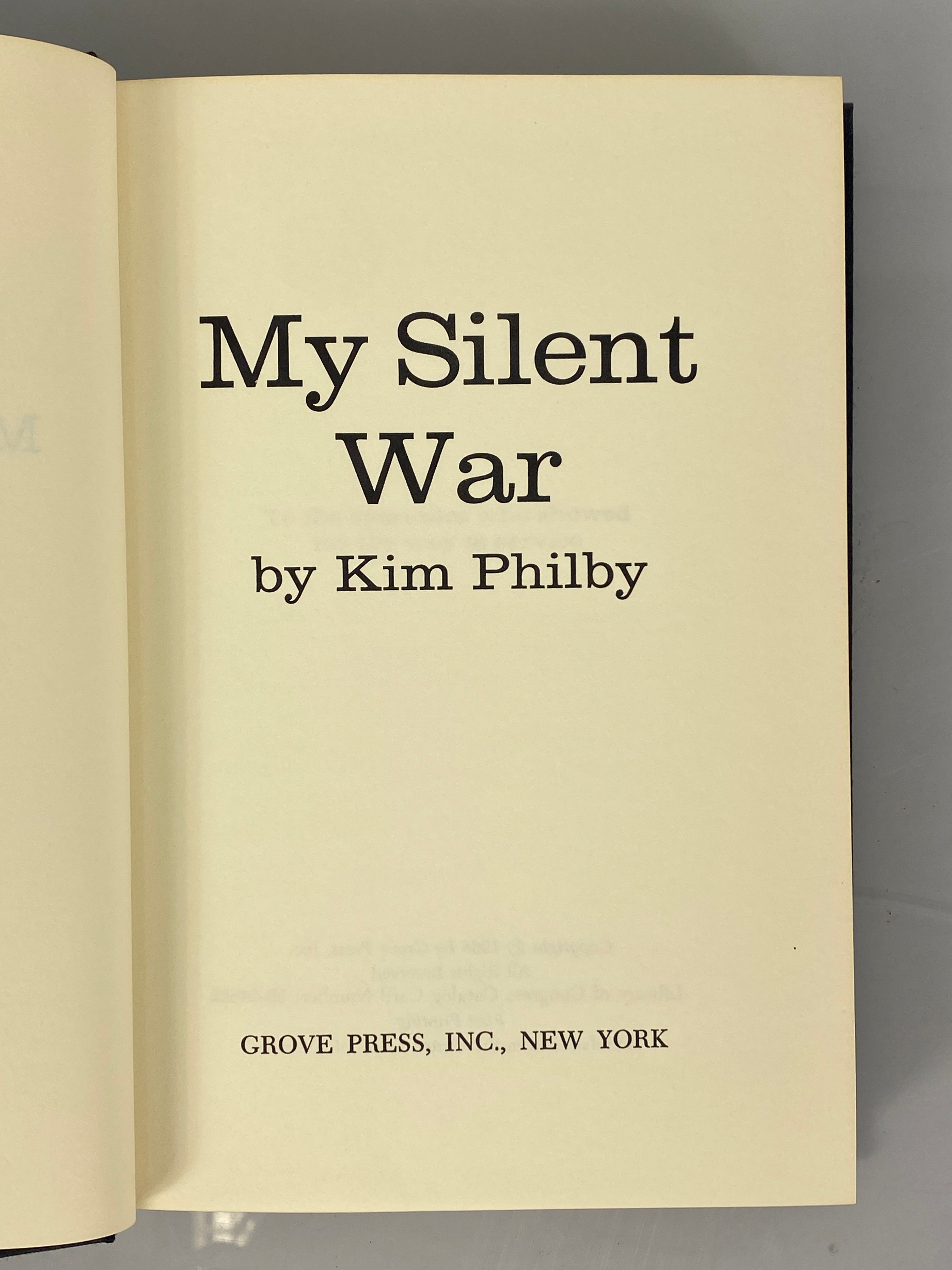 My Silent War Kim Philby Soviet Master Agent 1968 1st Print HC DJ