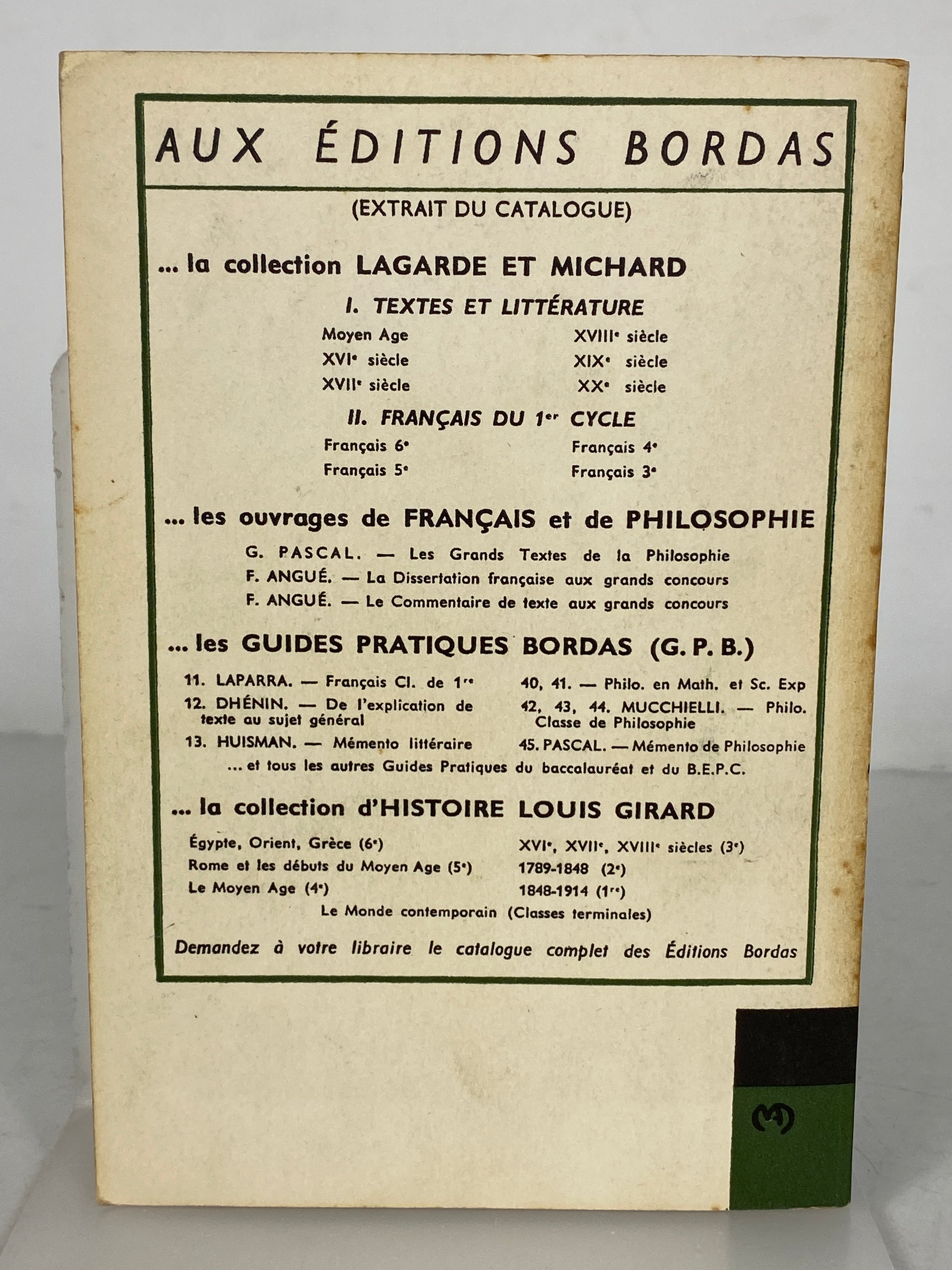 Lot of 5 French Language Classics incl Moliere/Rousseau Vintage SC