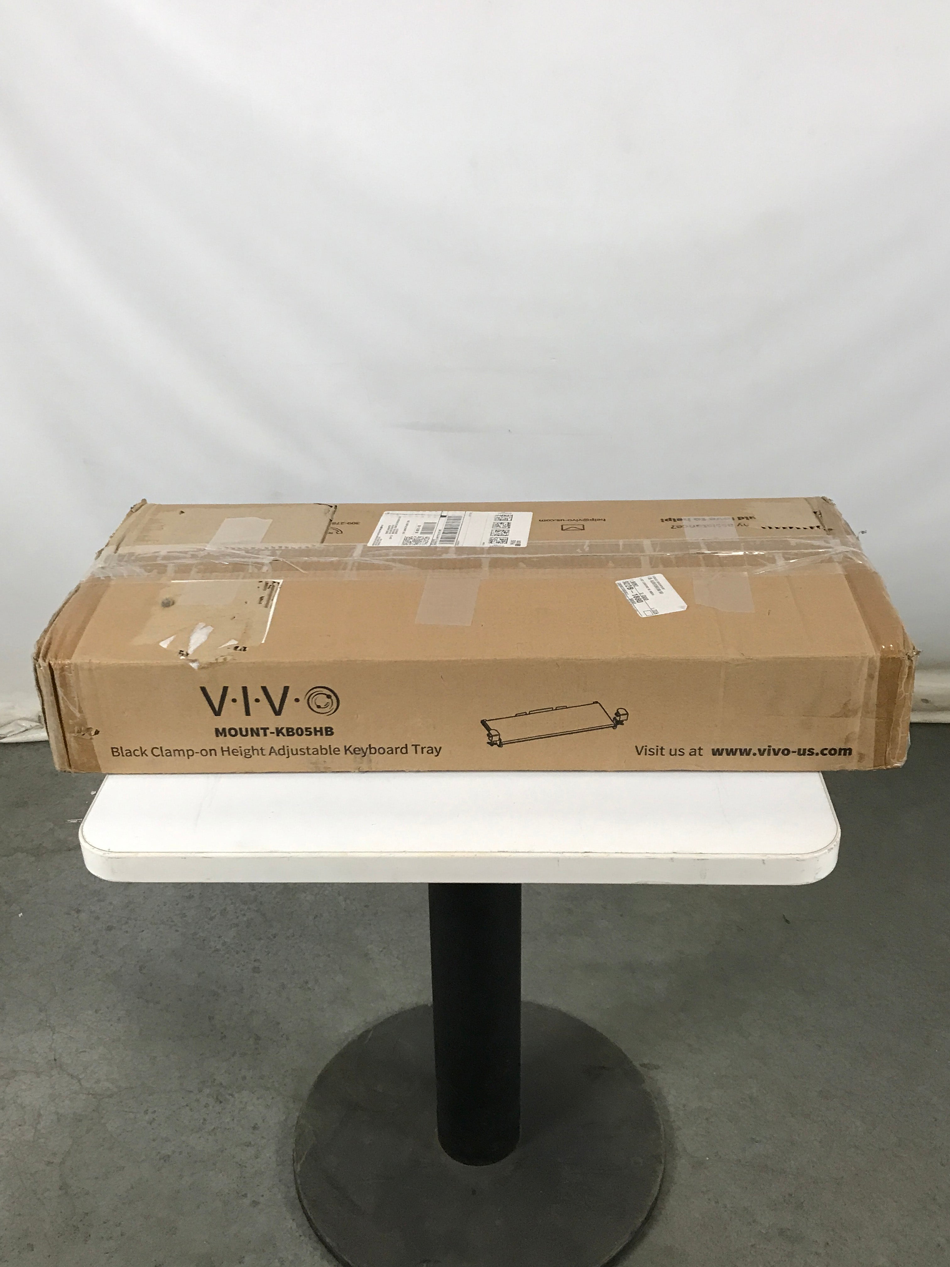 VIVO Black Clamp-On Adjustable Computer Tray