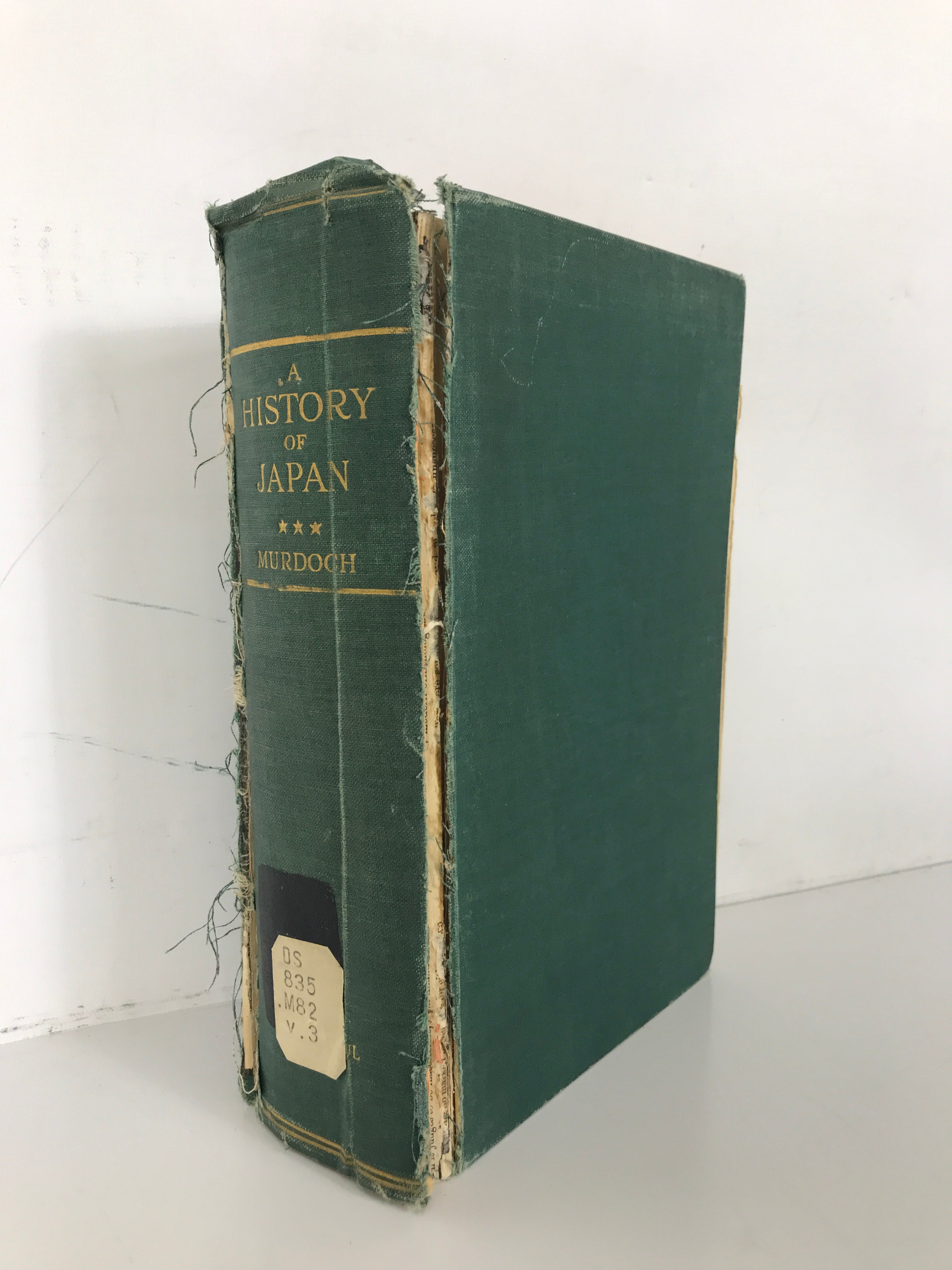 A History of Japan Vol III The Tokugawa Epoch by Murdoch 1926 HC Ex Lib