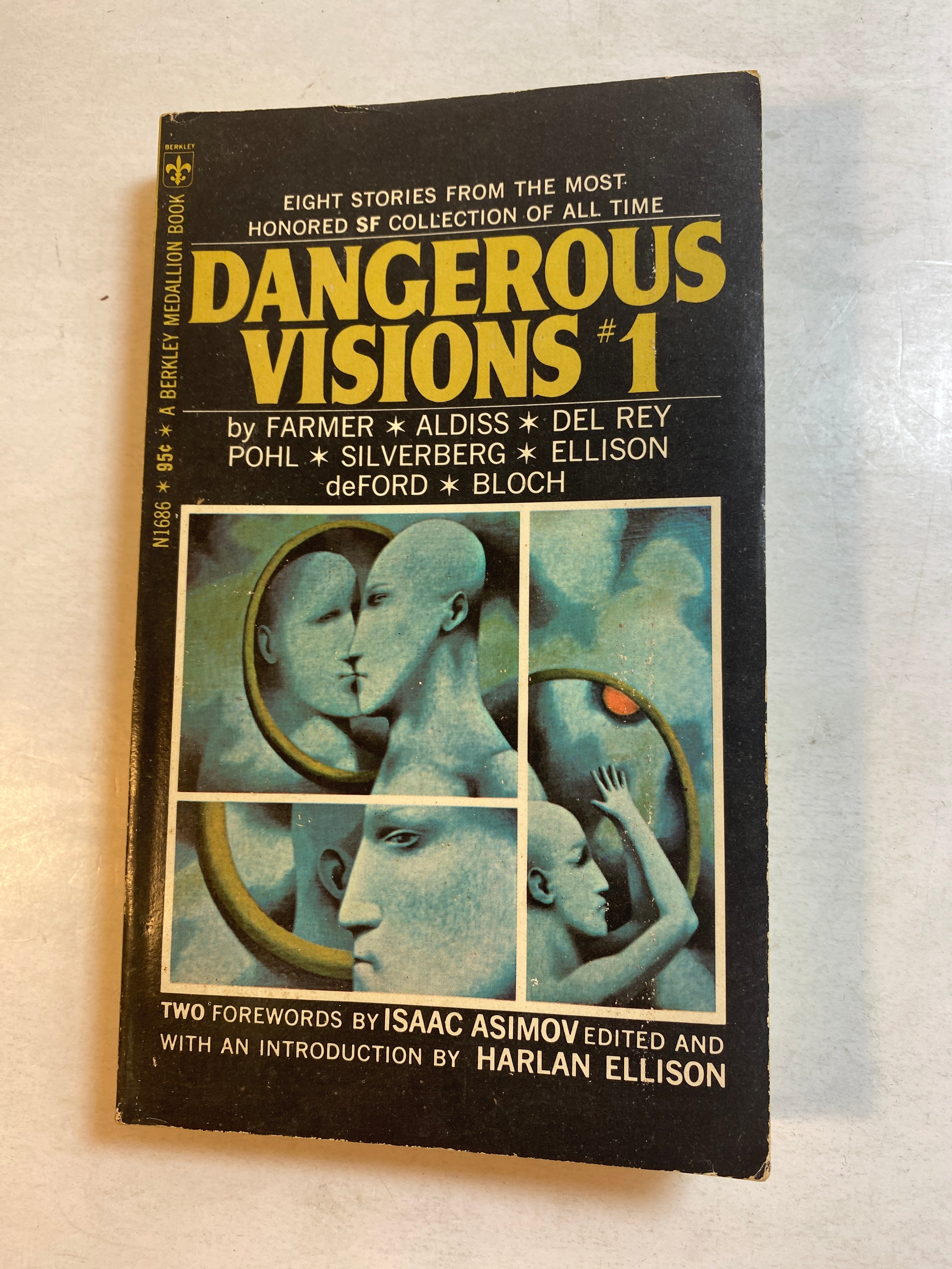 Dangerous Visions #1 Sci-fi paperback Asimov Farmer Aldiss 1967