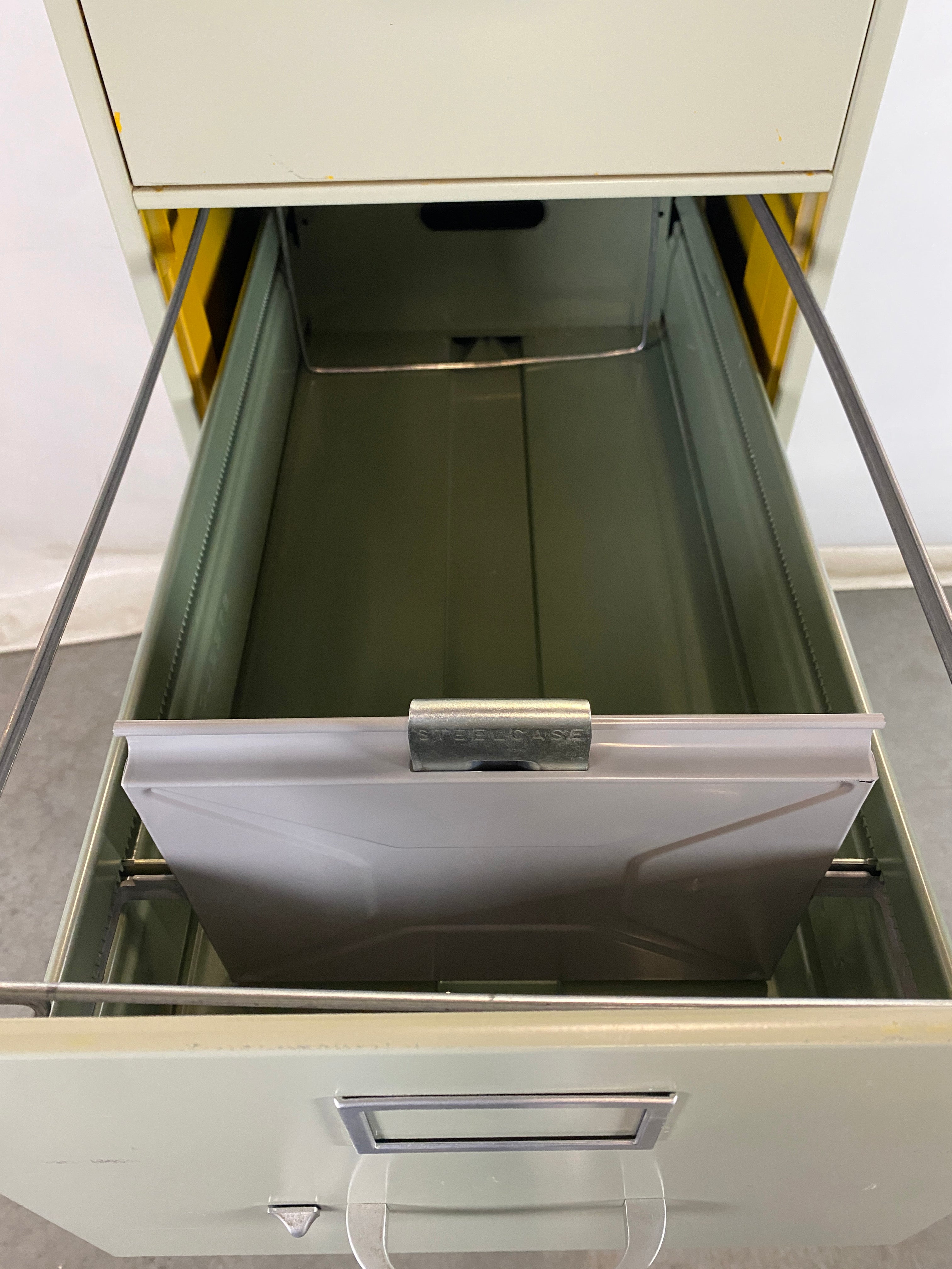 Steelcase Teal 5 Drawer File Cabinet