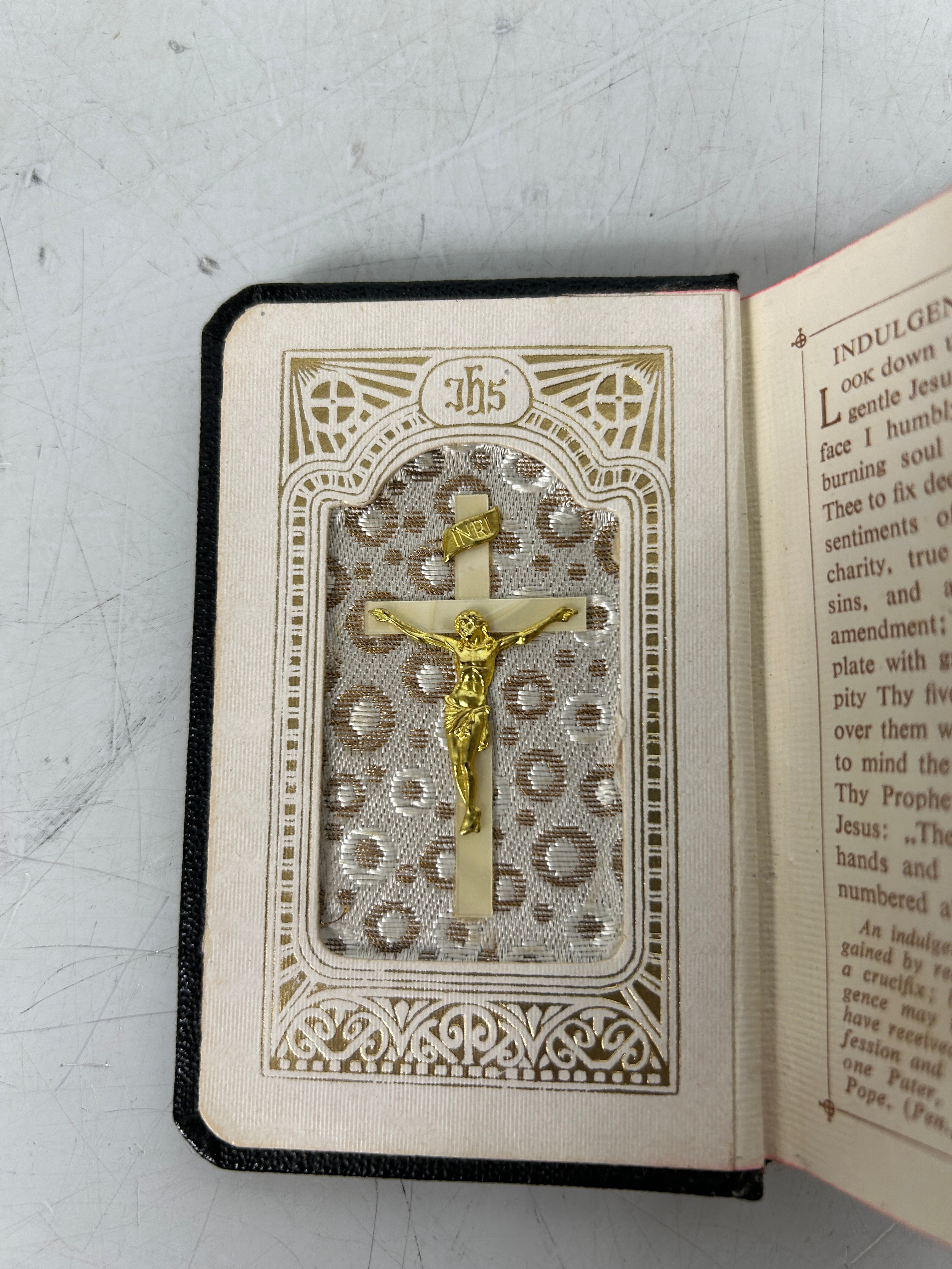 Vintage 1939 Mini Prayer Book "Jesus Help Me" Father Power with Case