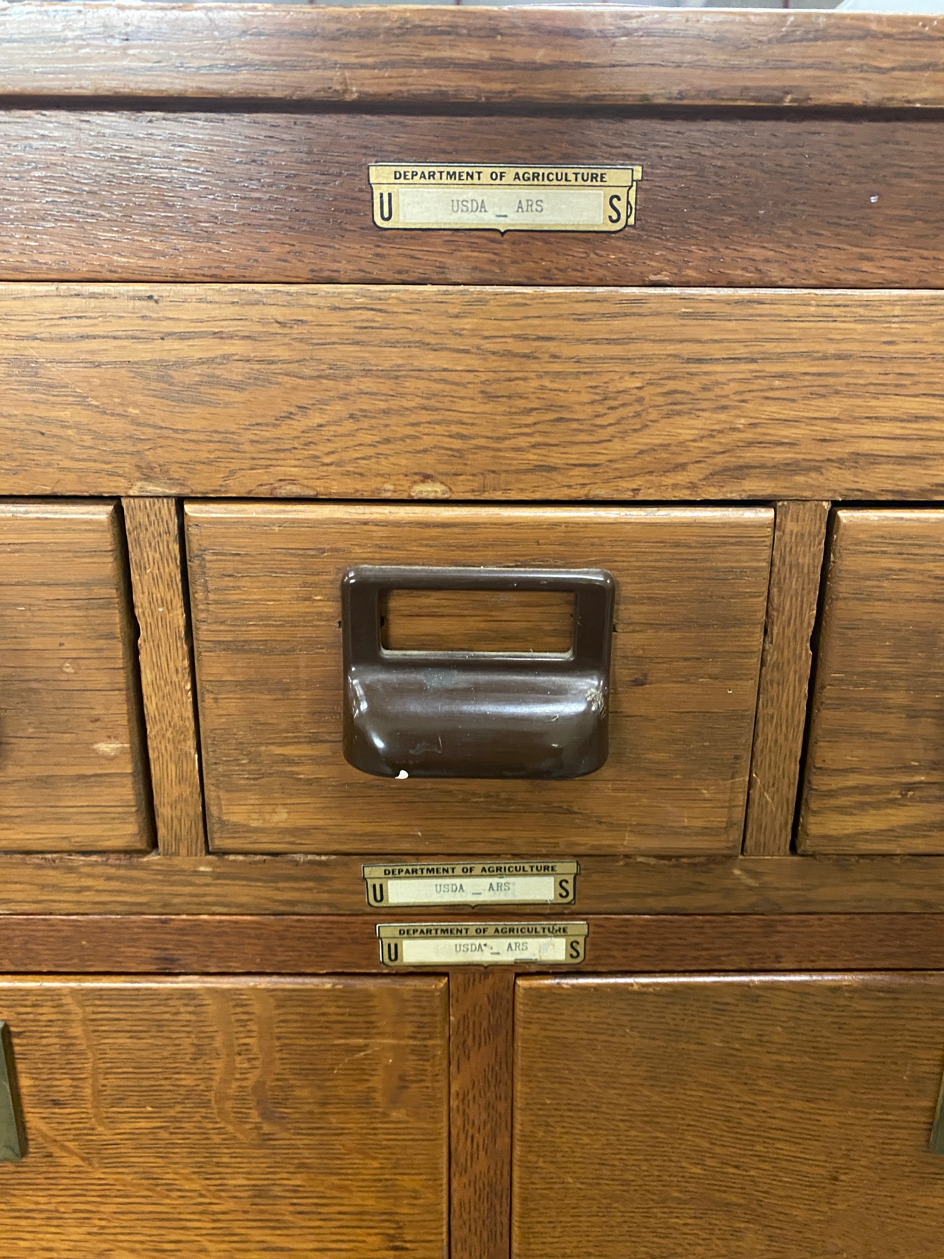 Globe-Wernicke Oak Barrister Style Filing Cabinet