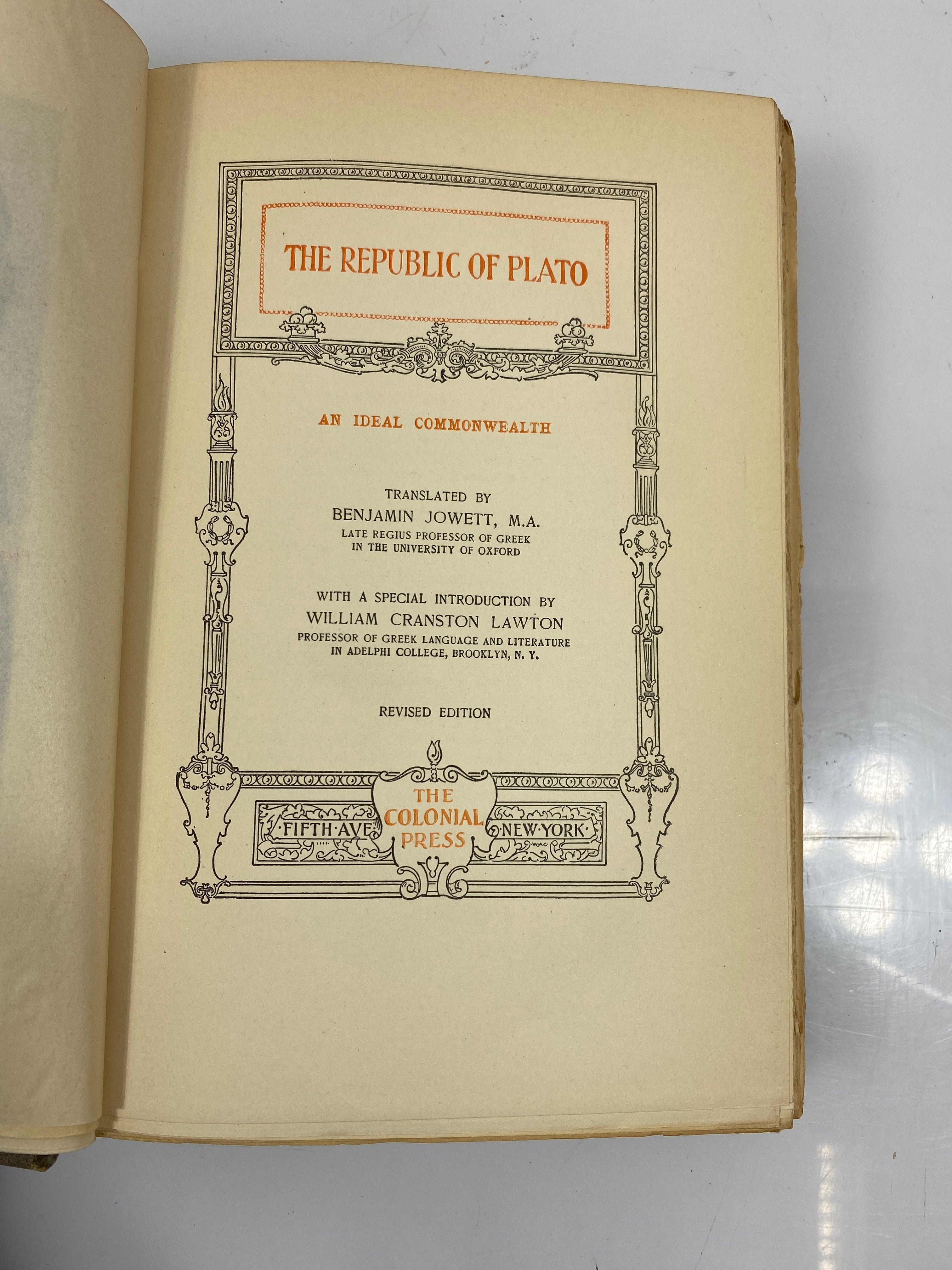 The Great World Classics Renaissance Edition Colonial Press 514/1000 HC