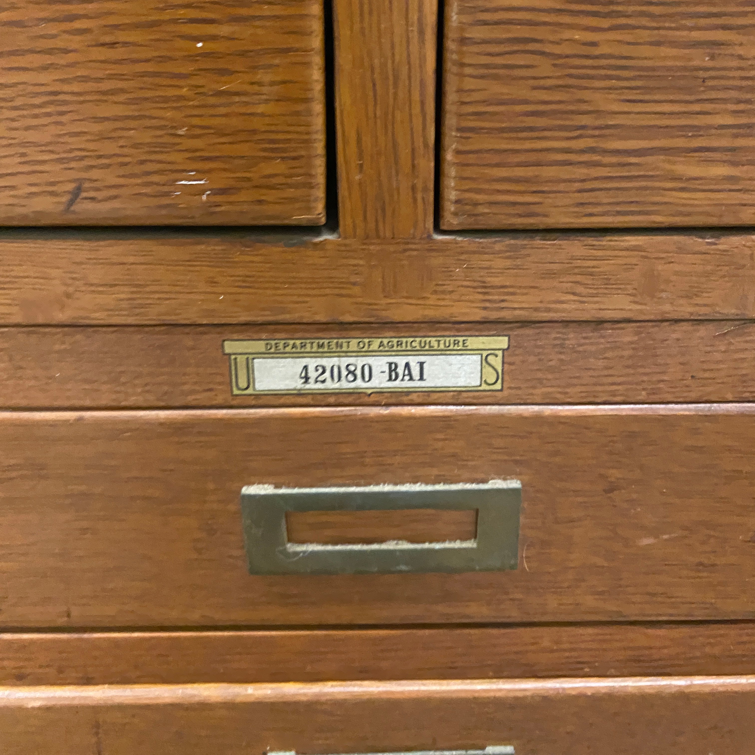 Globe-Wernicke Oak Barrister Style Filing Cabinet