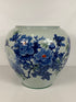 Chinese Porcelain Large Planter Blue Chrysanthemums