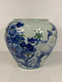 Chinese Porcelain Large Planter Blue Chrysanthemums