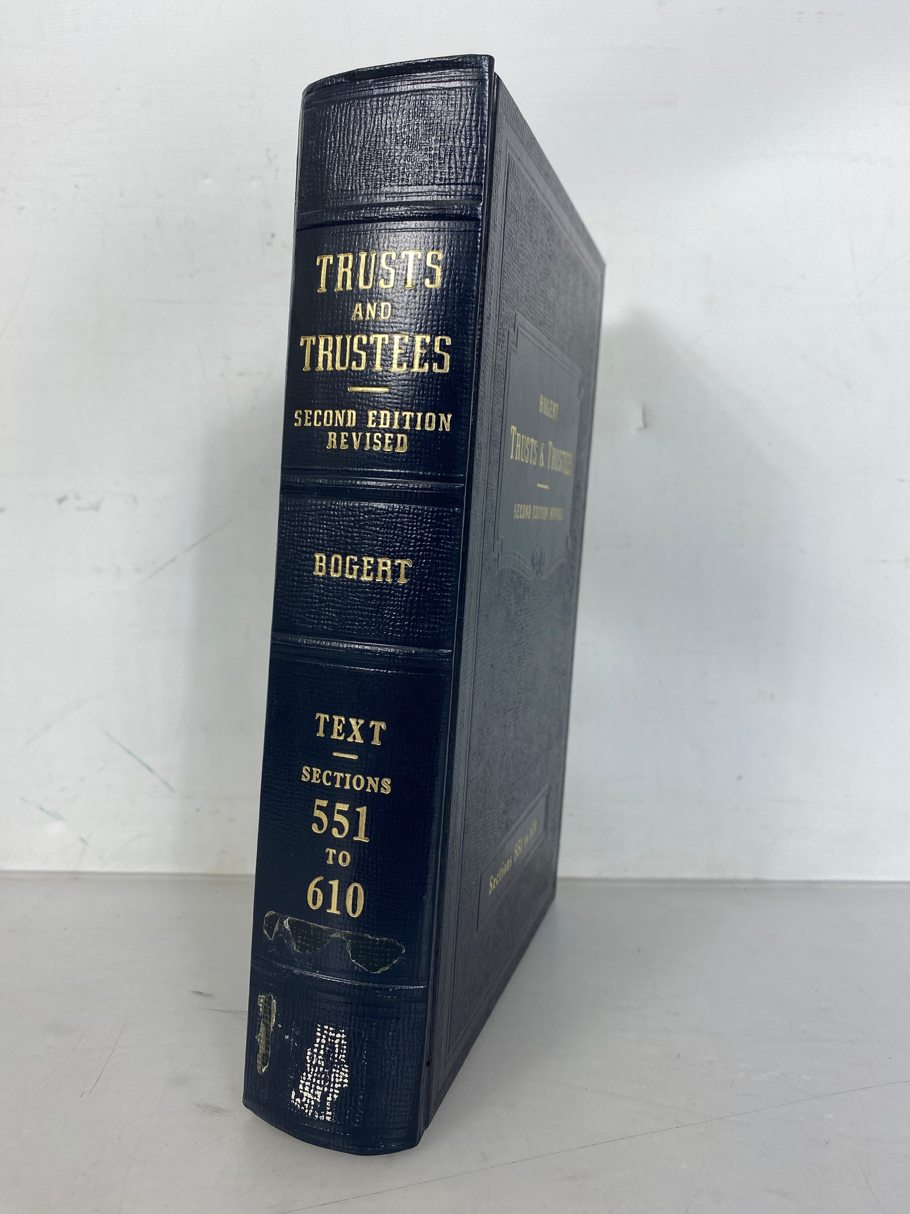 Vintage Law Textbook: Bogert Trusts & Trustees Second Edition Revised (551-610) 1980 HC