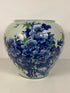 Chinese Porcelain Large Planter Blue Chrysanthemums