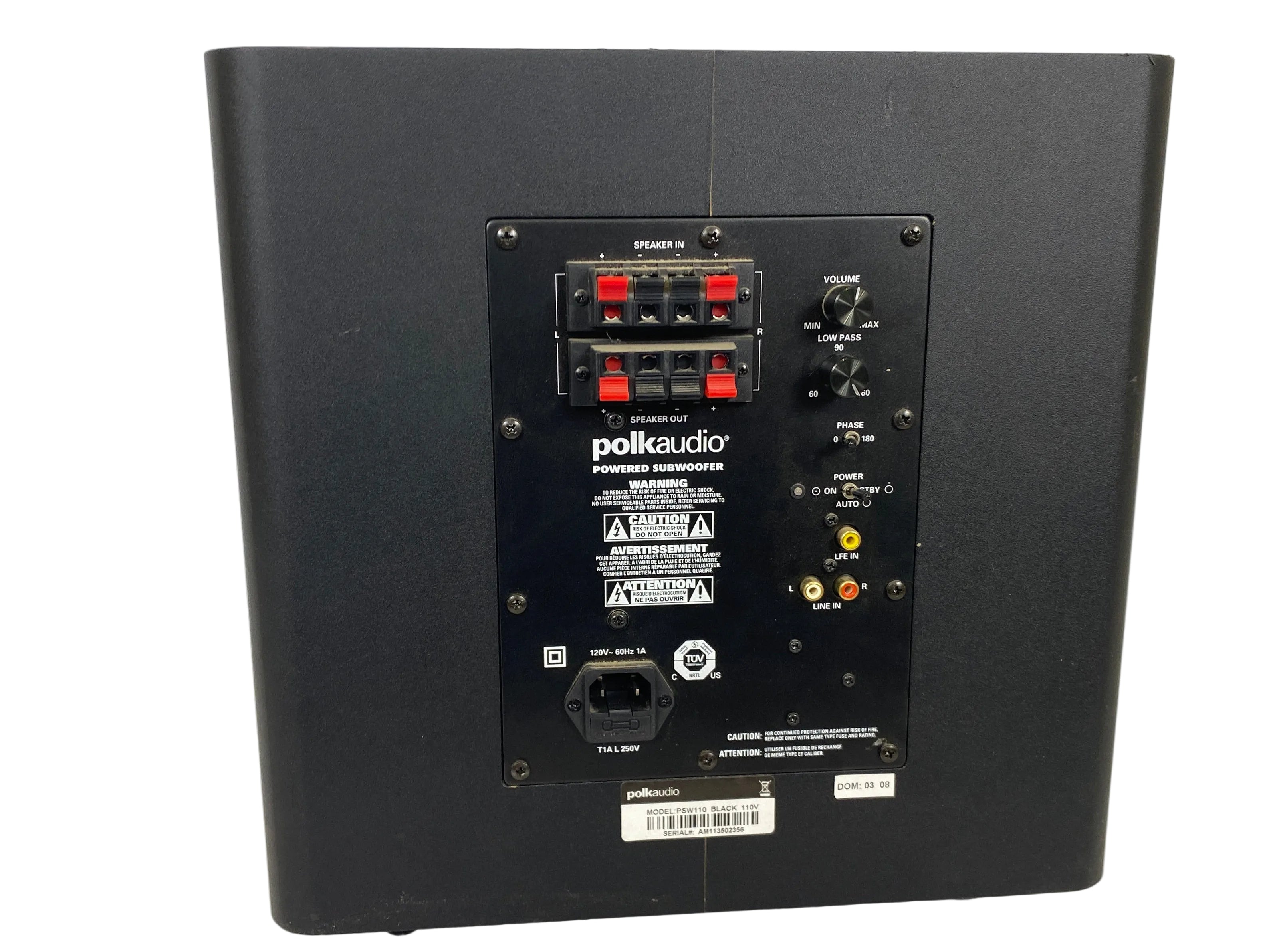 Polk PSW110 Powered Subwoofer