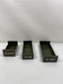 Lot of 3 Vintage Metal Bank Coin Trays