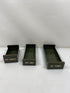 Lot of 3 Vintage Metal Bank Coin Trays