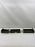 Lot of 3 Vintage Metal Bank Coin Trays