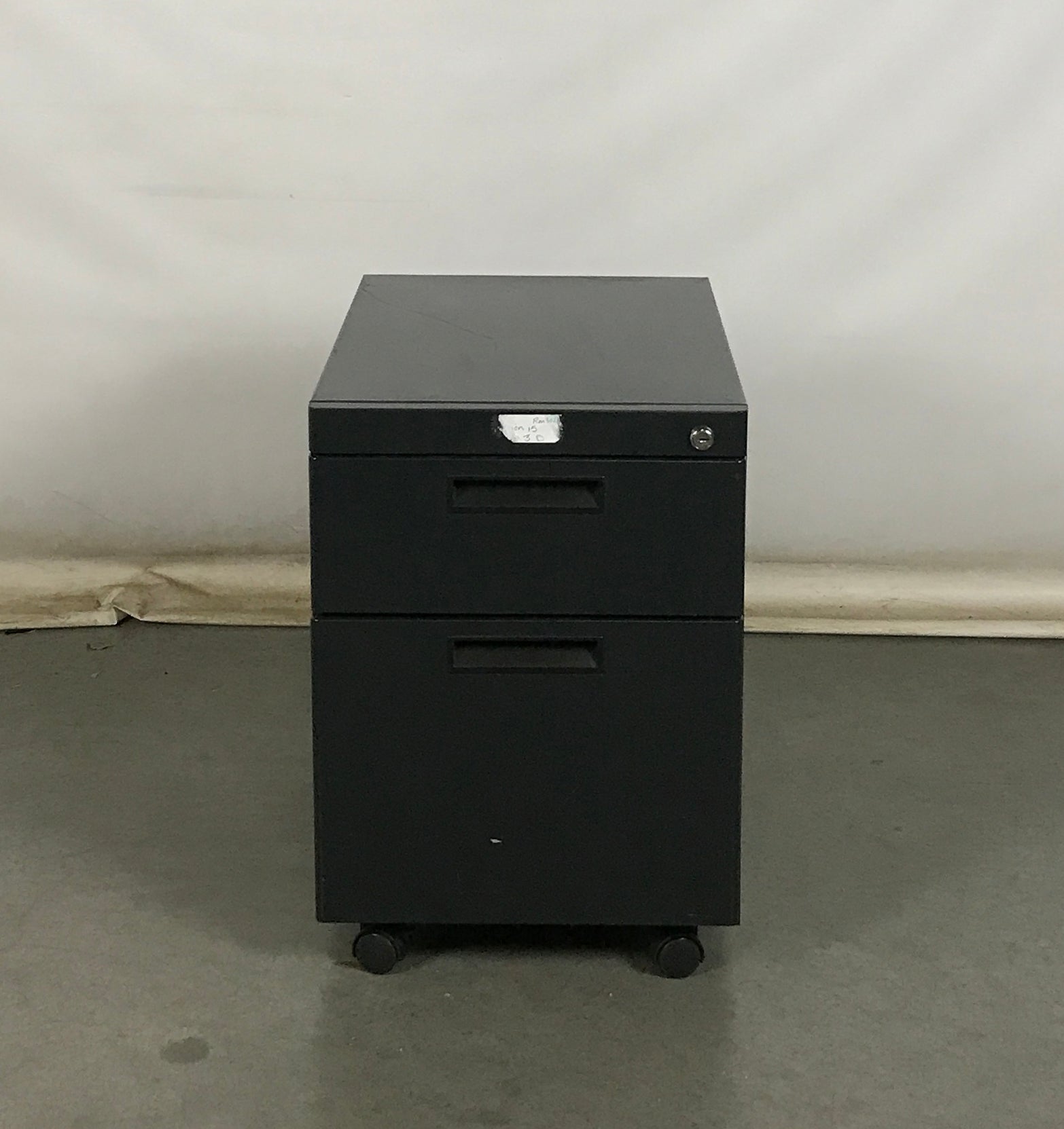 Small Black Rolling File Cabinet