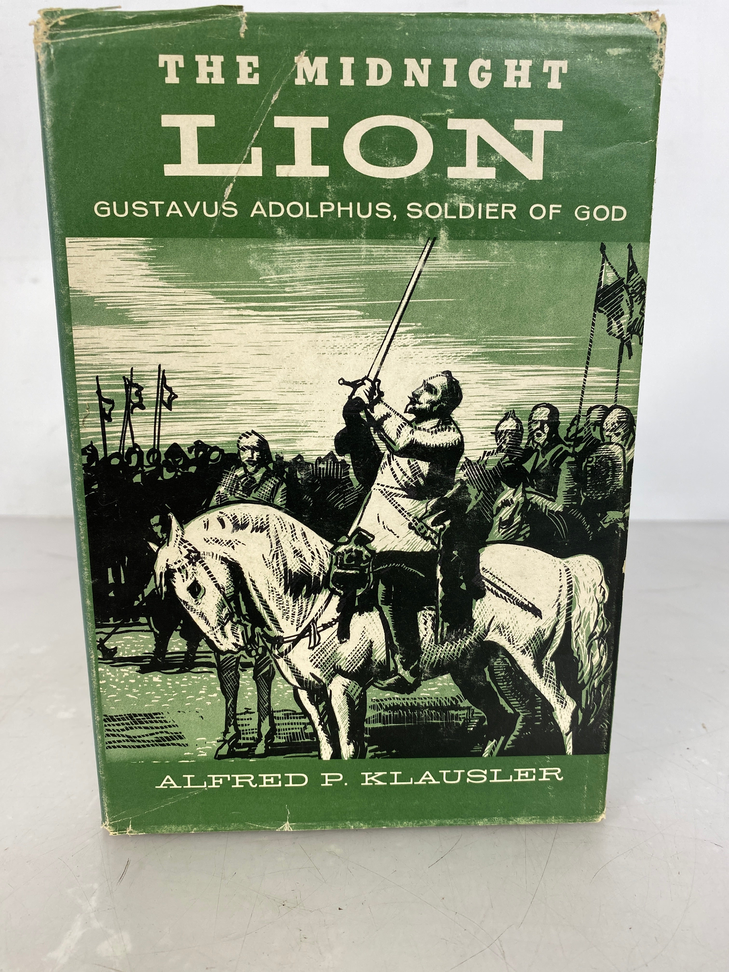 The Midnight Lion Gustavus Adolphus Soldier of God by Alfred Klausler 1957 HC DJ