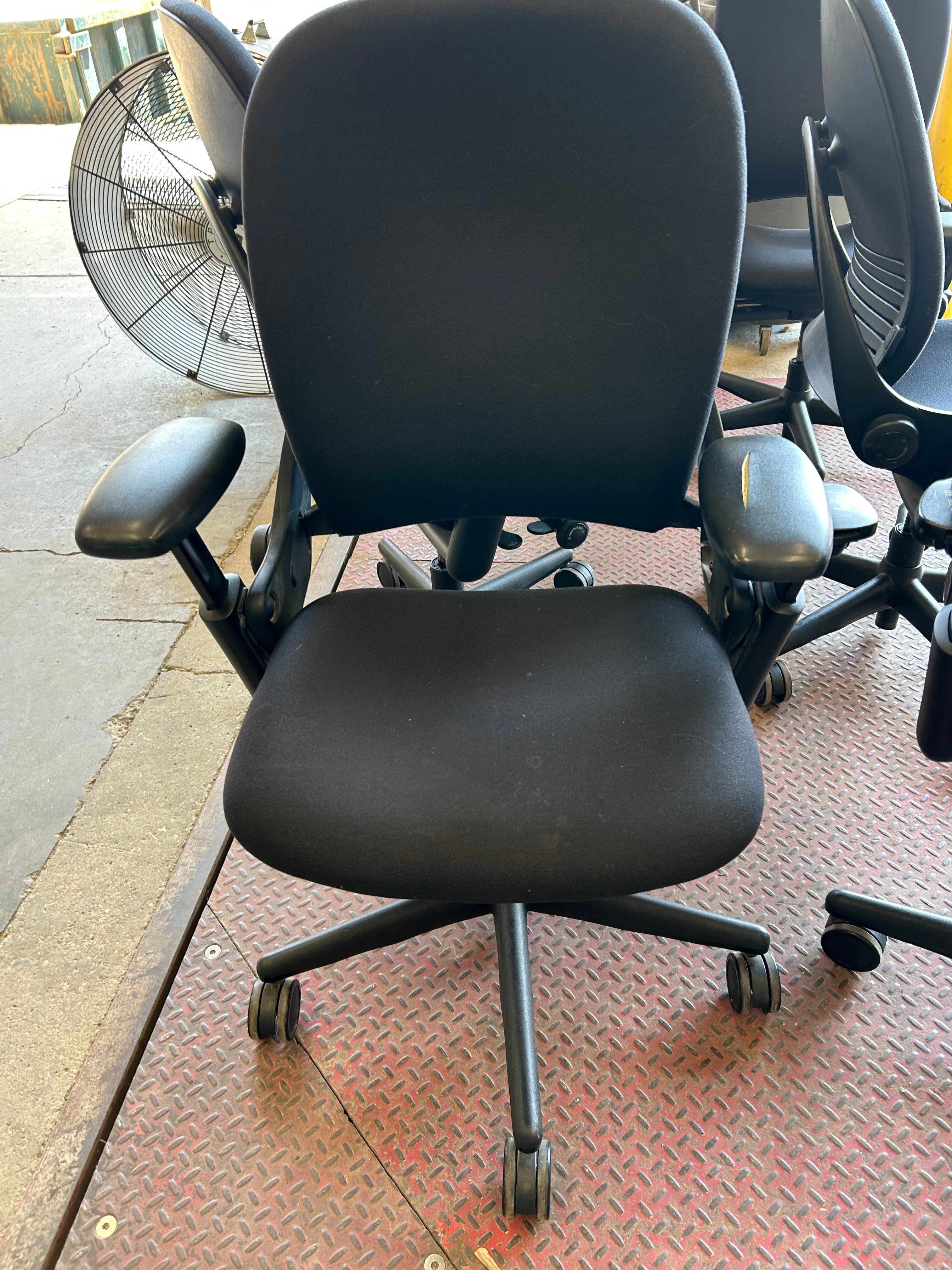 Lot of 6 Steelcase Leap Chairs in Fair Condition