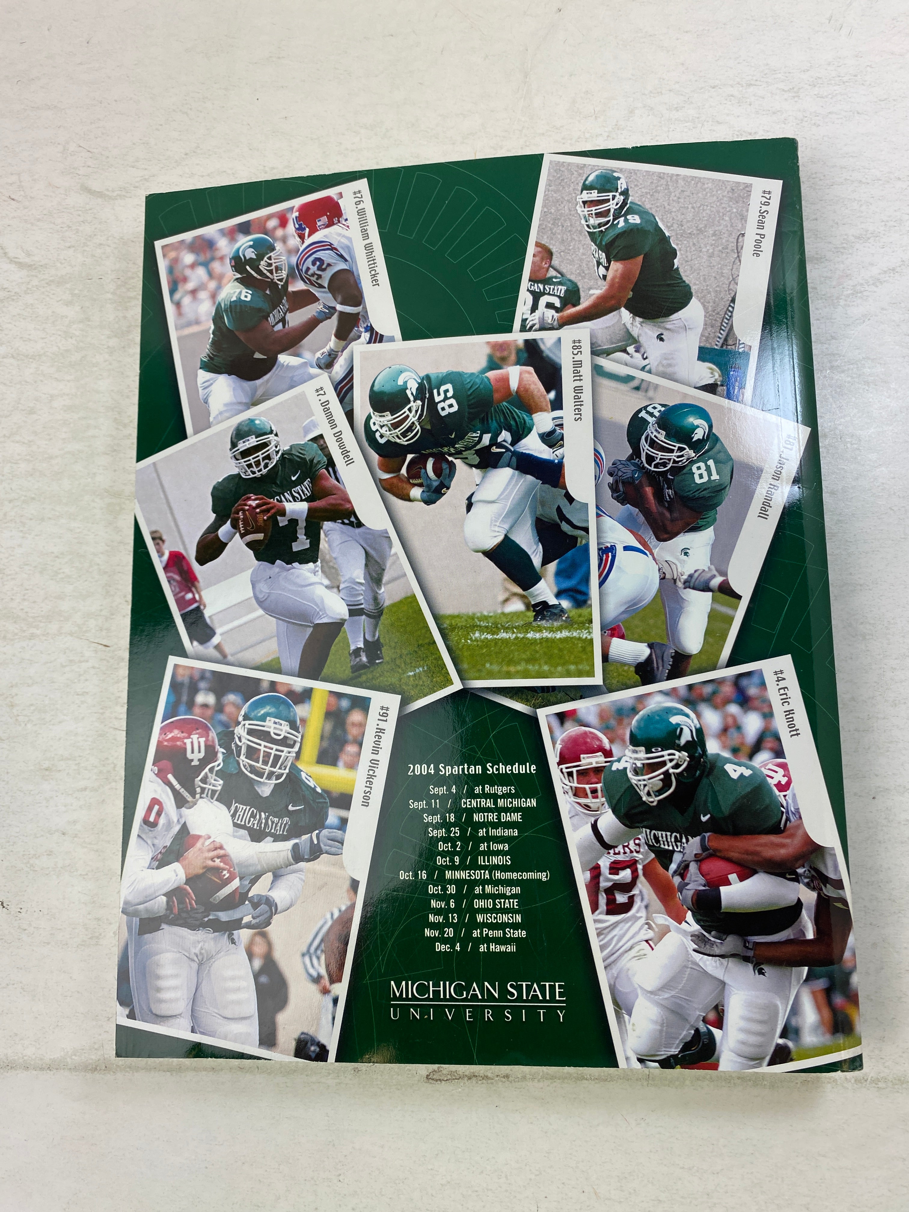 Michigan State Football 2004 Media Guide SC