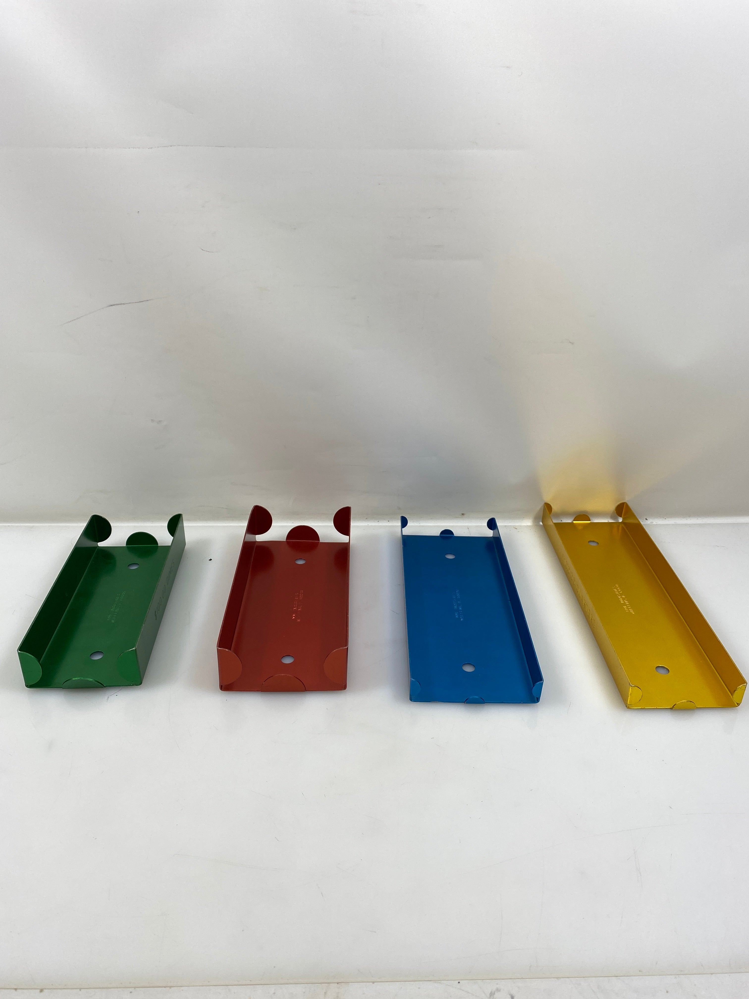 Lot of 4 Aluminum Rolled Coin Storge