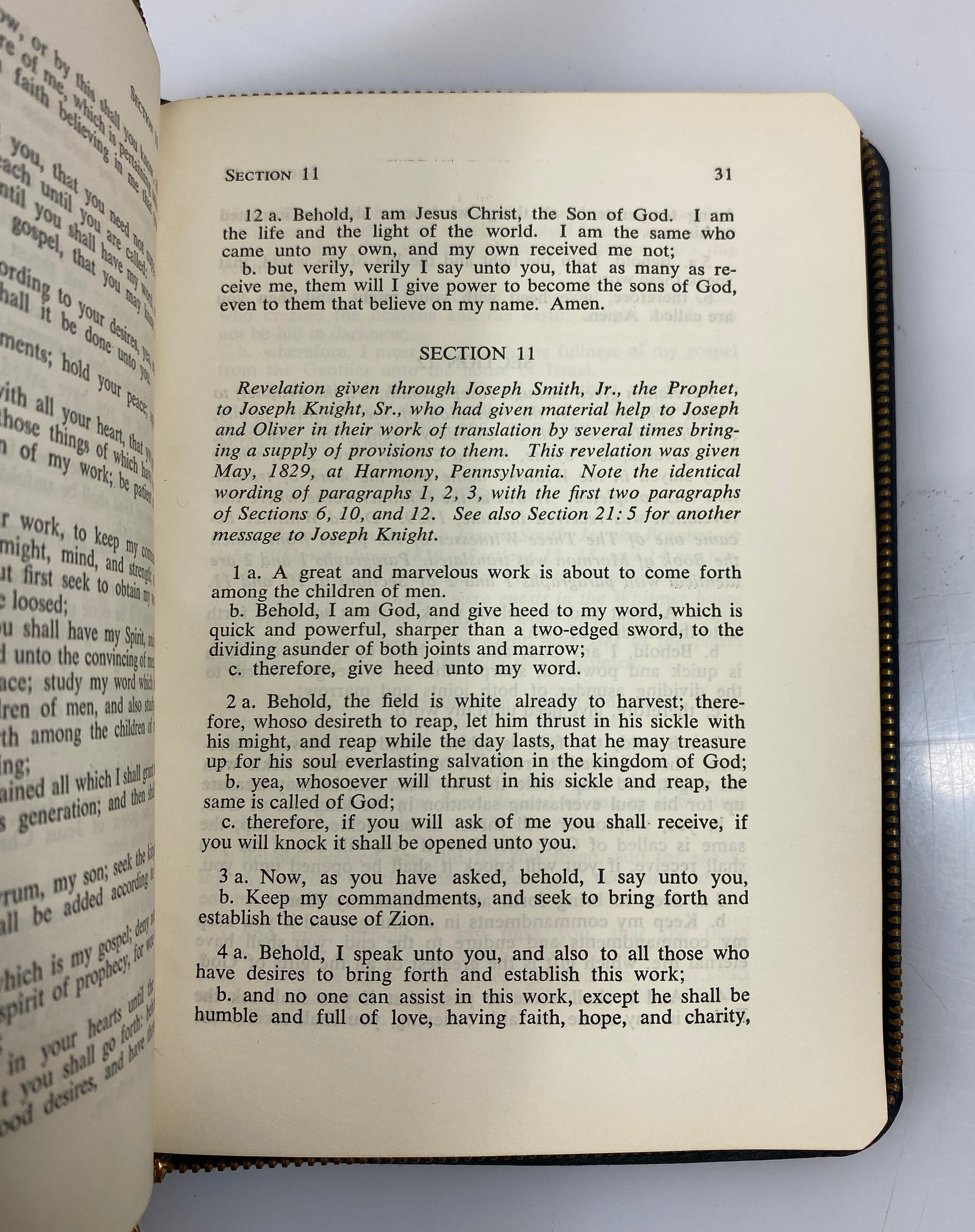 Book of Doctrine and Covenants Church of Latter Day Saints Leather 1958