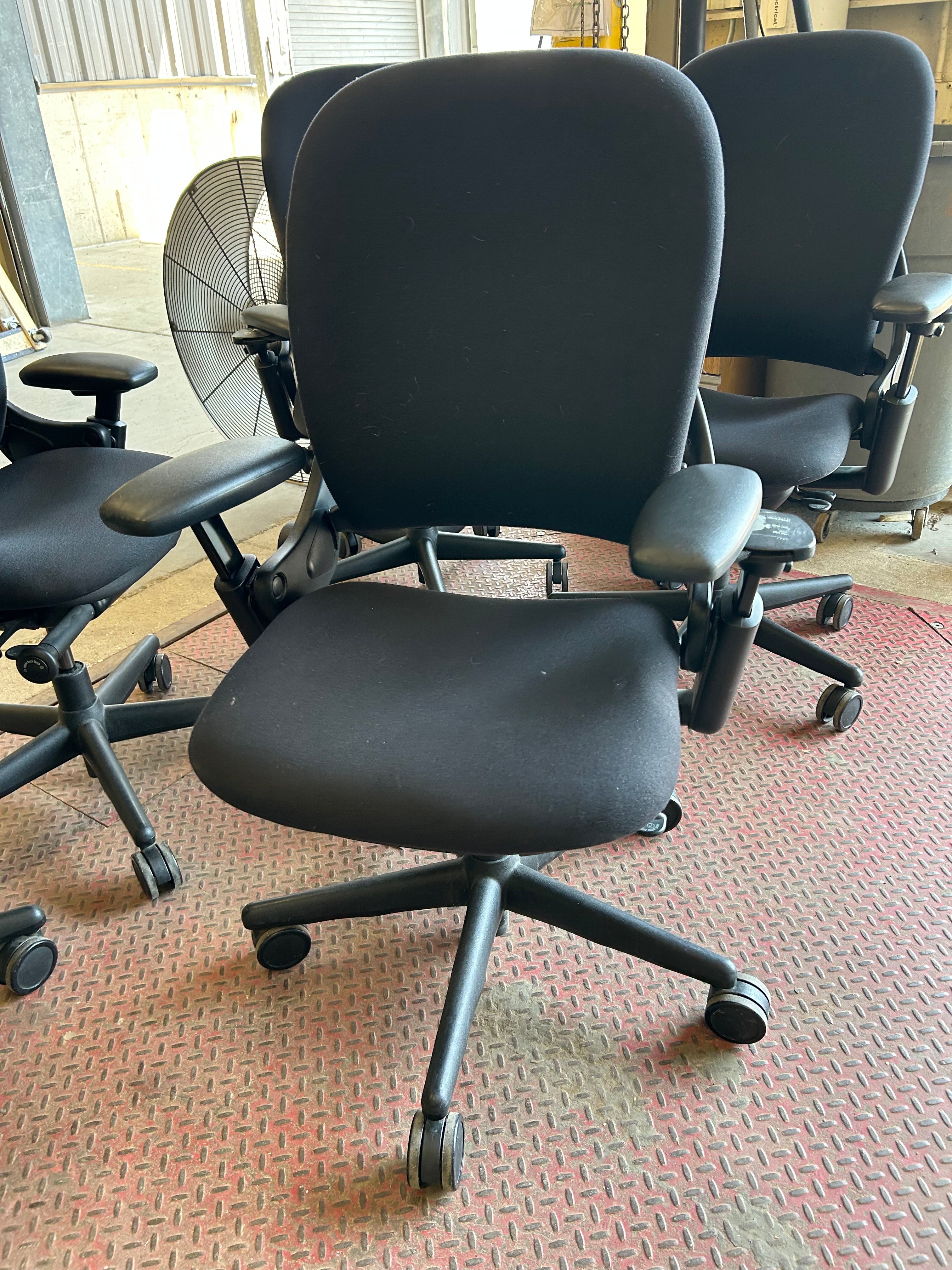 Lot of 6 Steelcase Leap Chairs in Fair Condition
